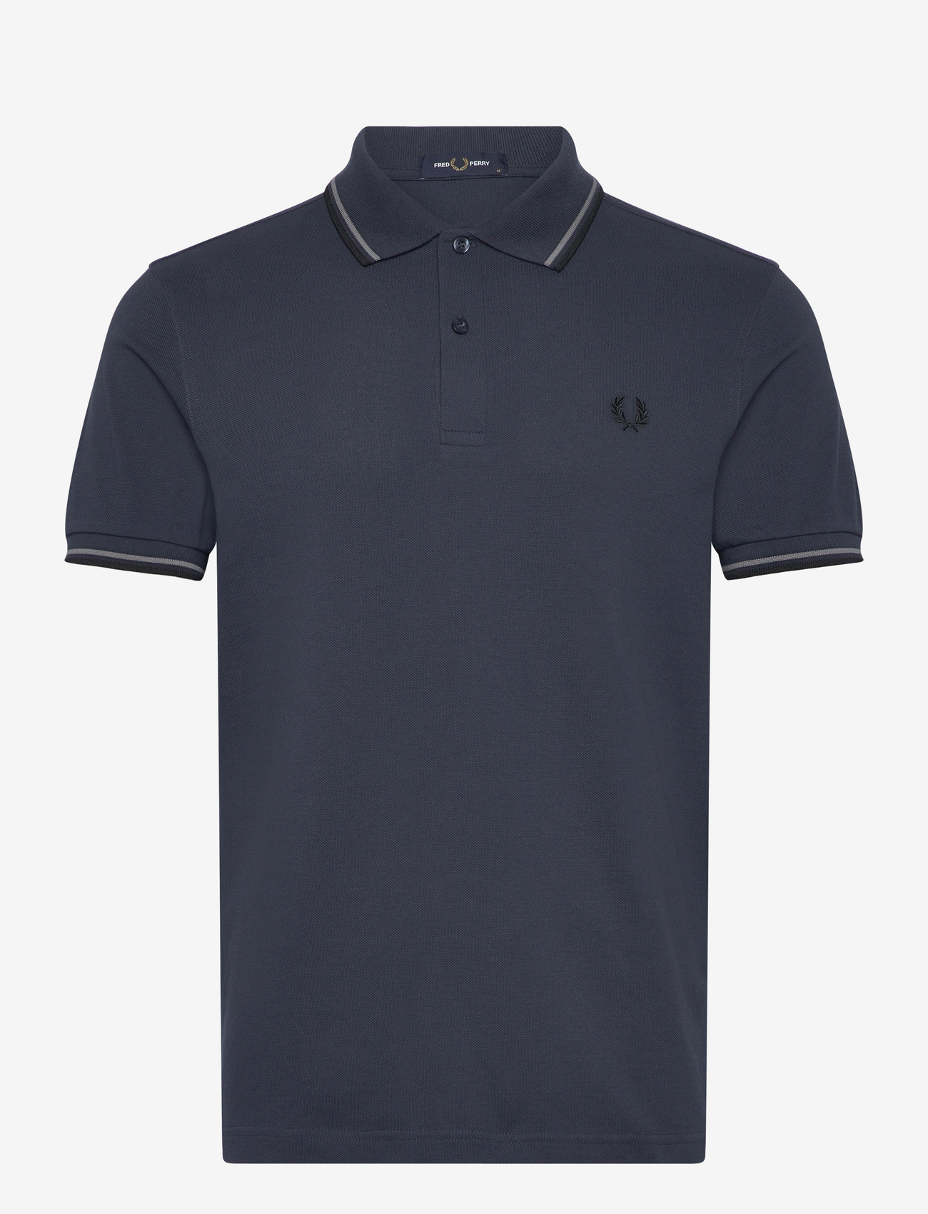 Fred Perry - TWIN TIPPED FP SHIRT - kortærmede poloer - drkair/spbl/blk - 1
