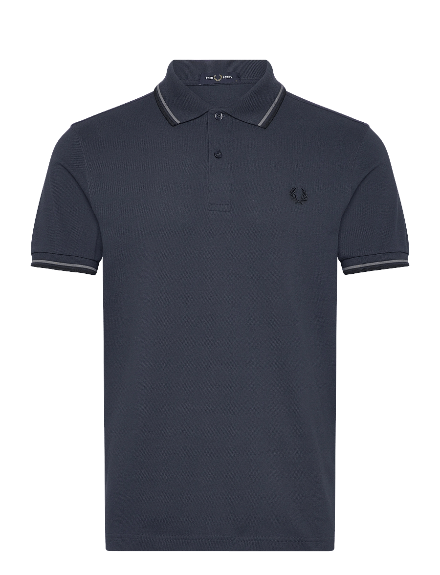 Fred Perry - TWIN TIPPED FP SHIRT - short-sleeved polos - drkair/spbl/blk - 1