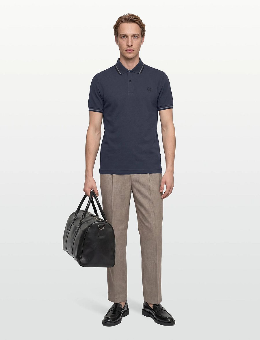 Fred Perry - TWIN TIPPED FP SHIRT - short-sleeved polos - drkair/spbl/blk - 0