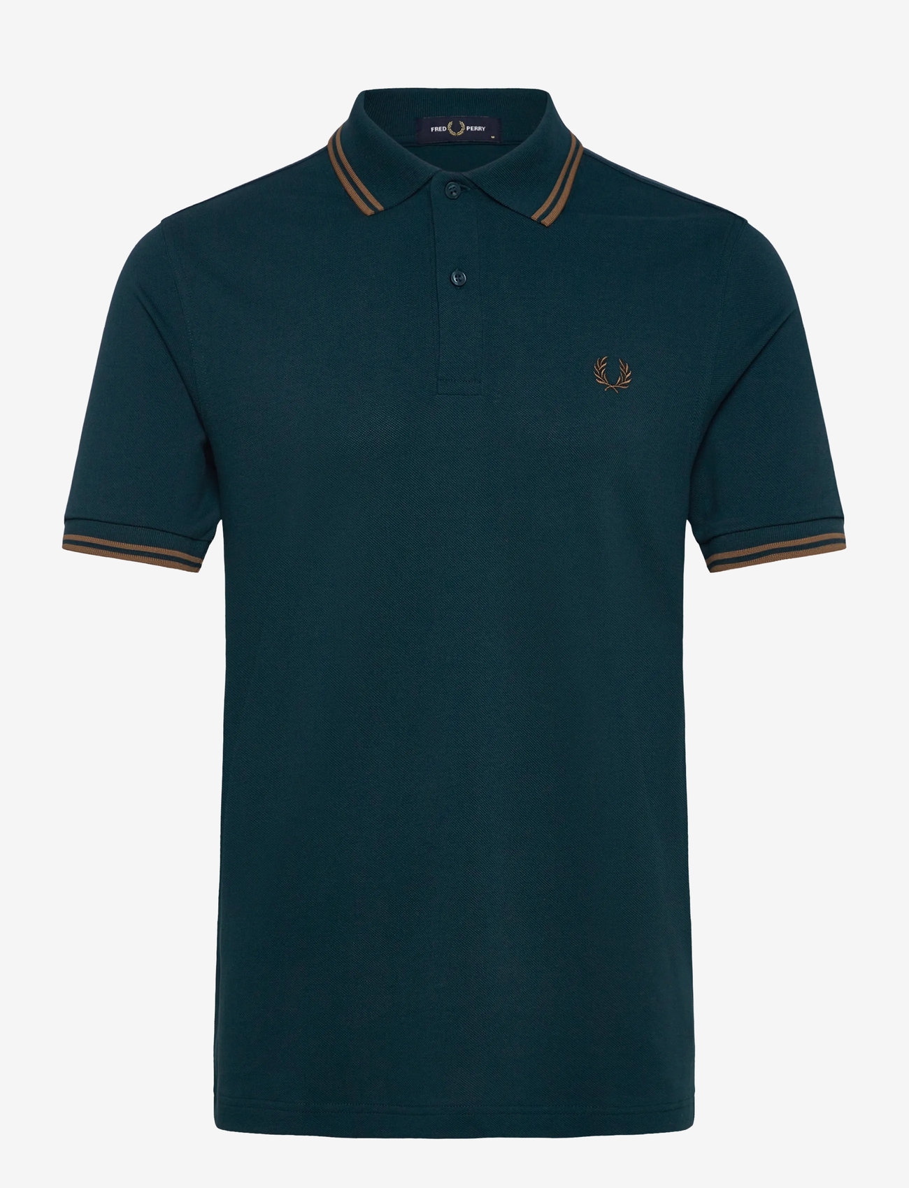 Fred Perry - TWIN TIPPED FP SHIRT - gifts below 15000kr - drkptrl/shdstone - 0