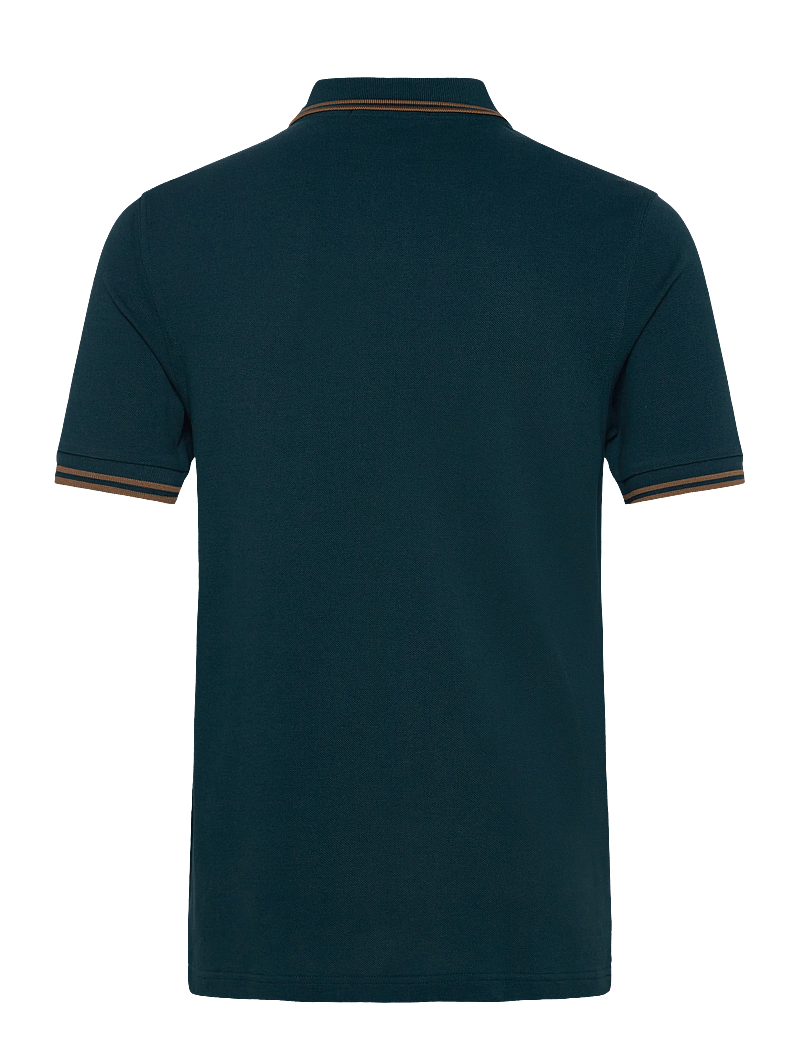 Fred Perry - TWIN TIPPED FP SHIRT - kortärmade pikéer - drkptrl/shdstone - 1