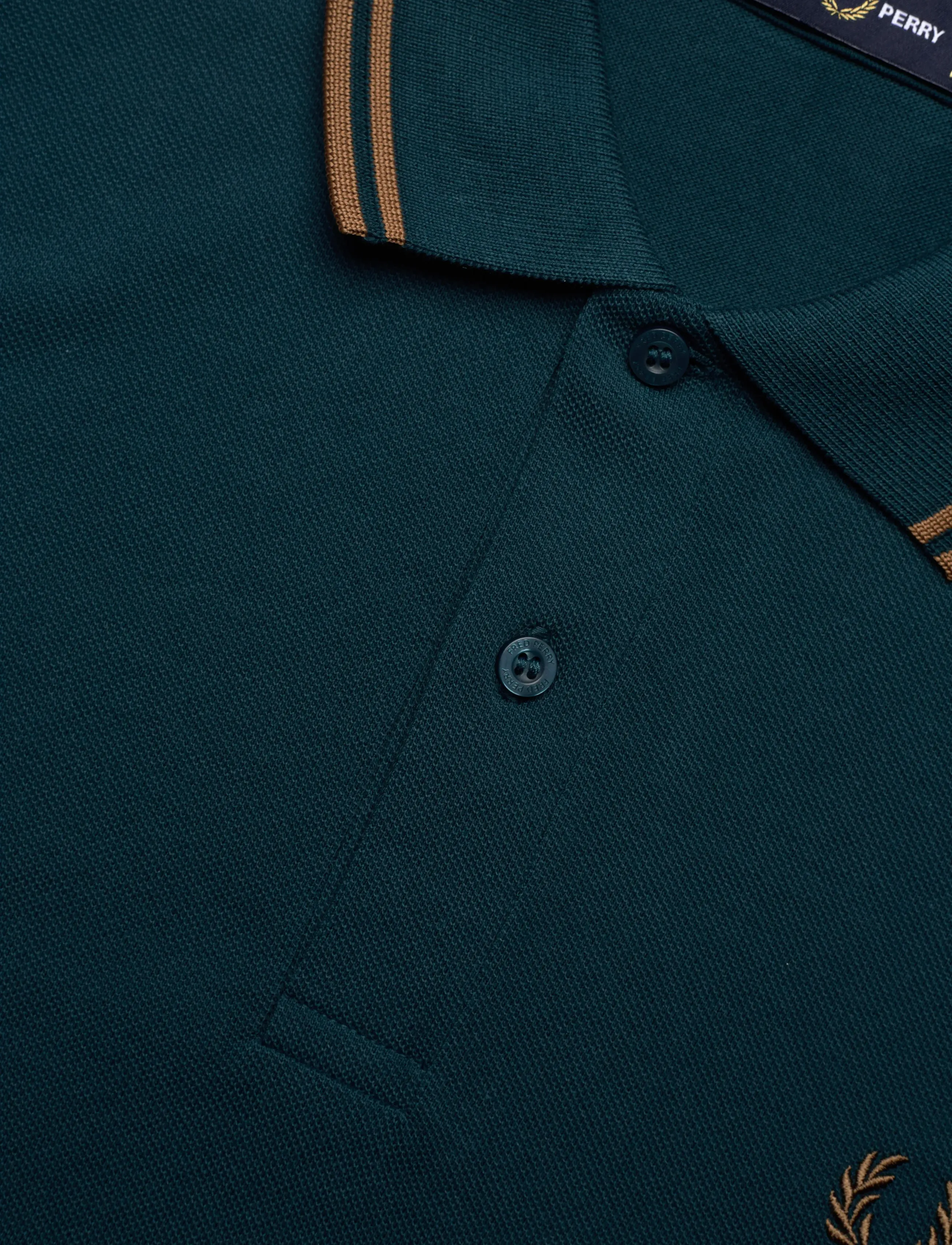 Fred Perry - TWIN TIPPED FP SHIRT - kurzärmelig - drkptrl/shdstone - 2