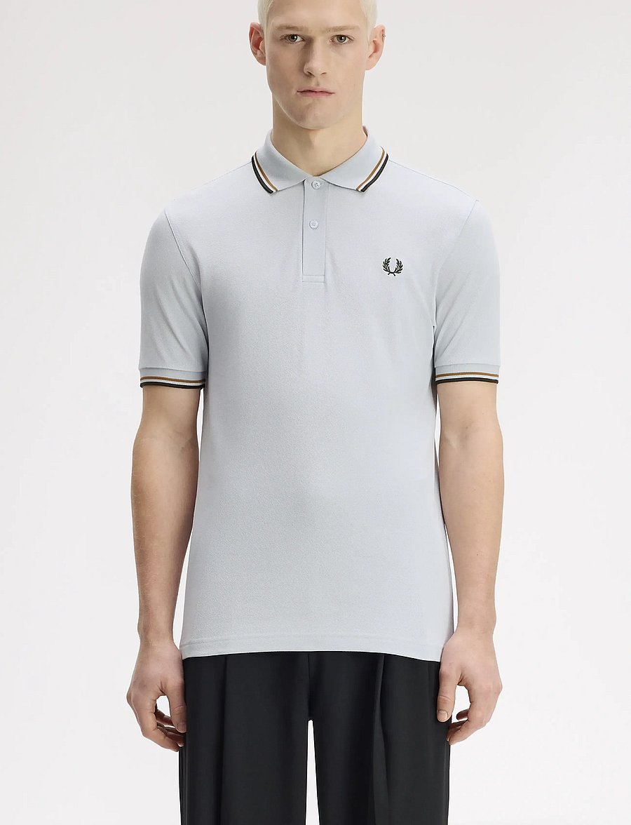 Fred Perry - TWIN TIPPED FP SHIRT - short-sleeved polos - dskbl/drkca/ngrn - 0