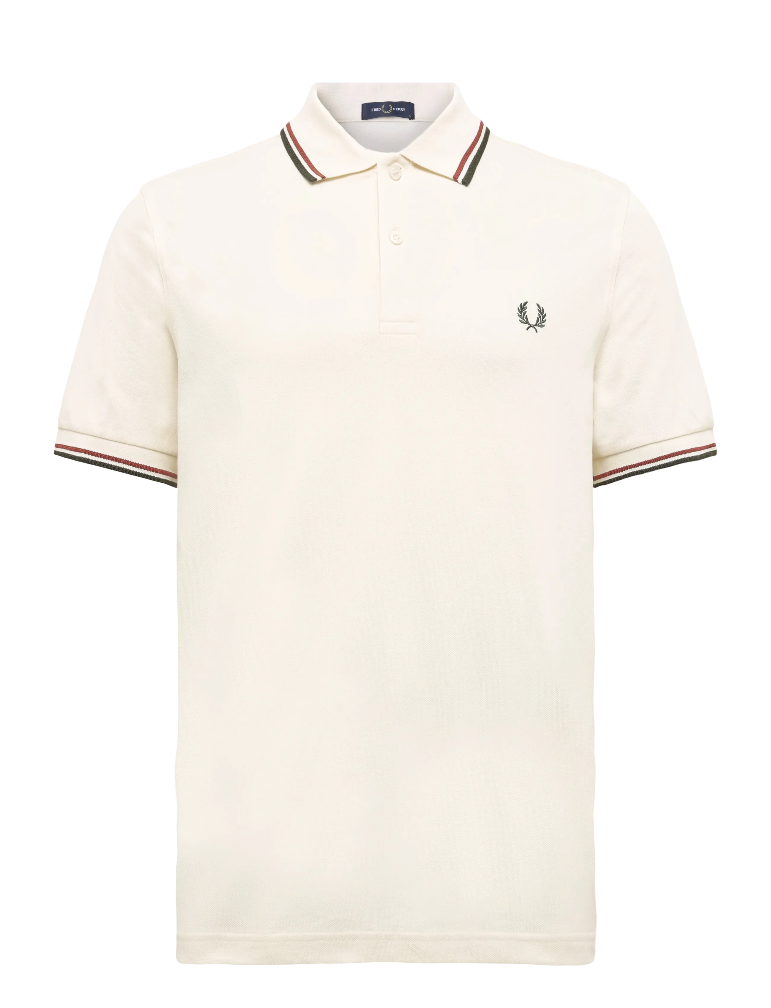 Fred Perry - TWIN TIPPED FP SHIRT - short-sleeved polos - ecr/brndy/ngreen - 1