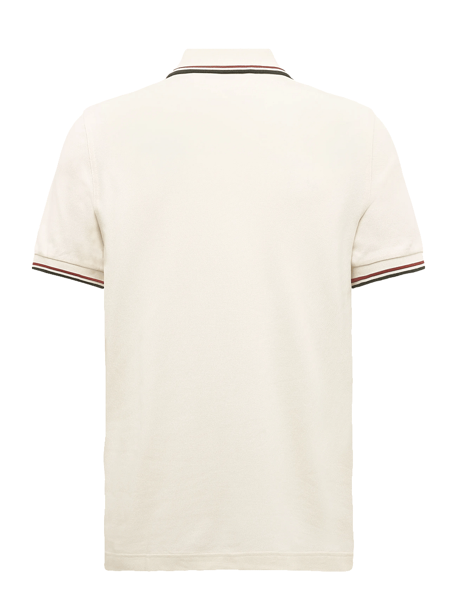 Fred Perry - TWIN TIPPED FP SHIRT - kurzärmelig - ecr/brndy/ngreen - 2
