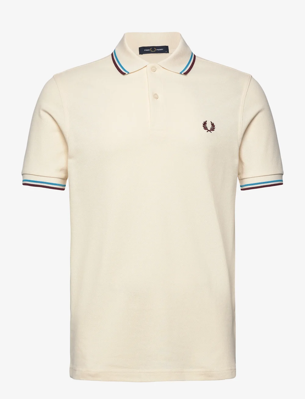 Fred Perry - TWIN TIPPED FP SHIRT - polo krekli ar īsām piedurknēm - ecr/crtblu/oxblo - 0