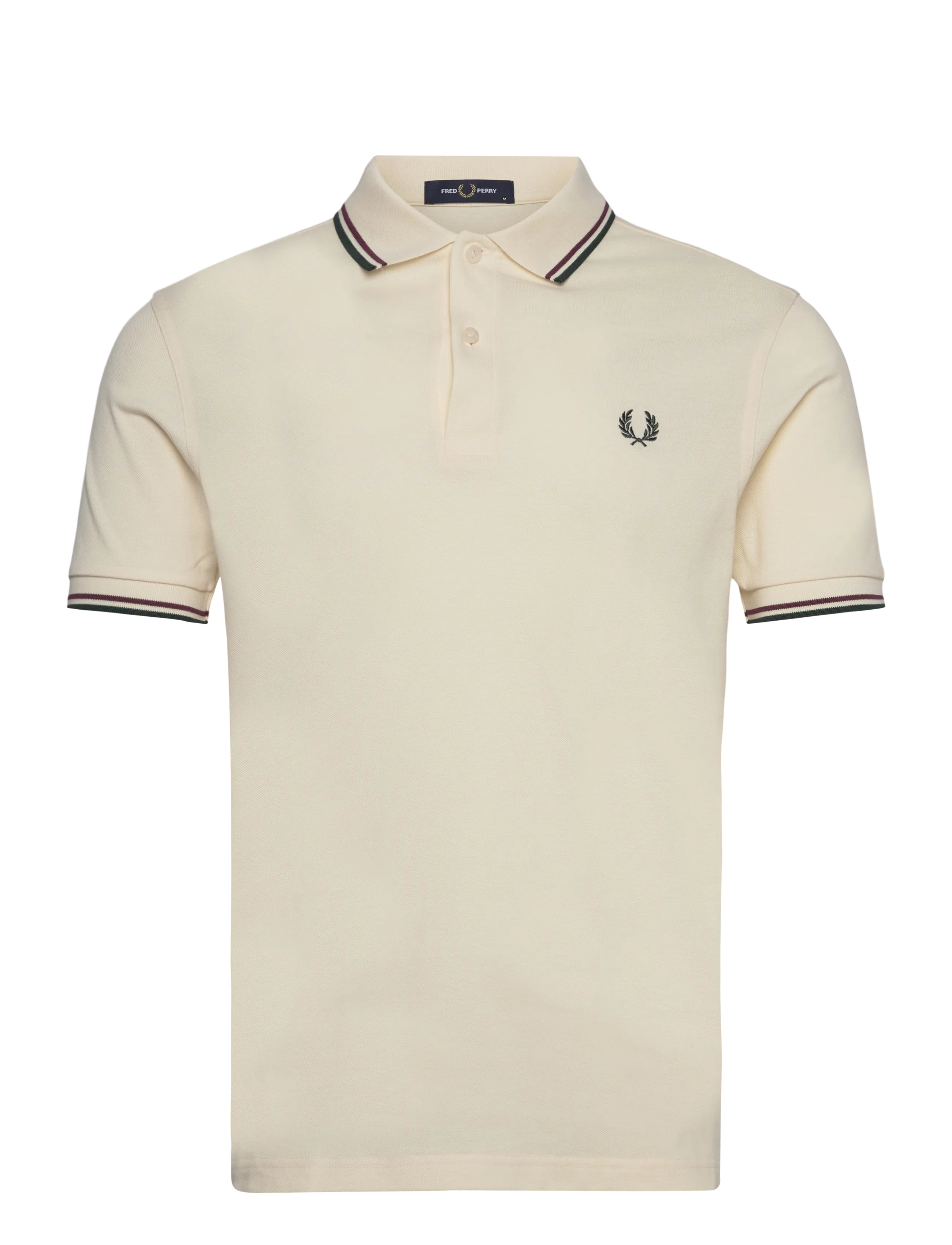 Fred Perry TWIN TIPPED FP SHIRT - Poloshirts - ECR/OXBLD/GRSRTS / cream