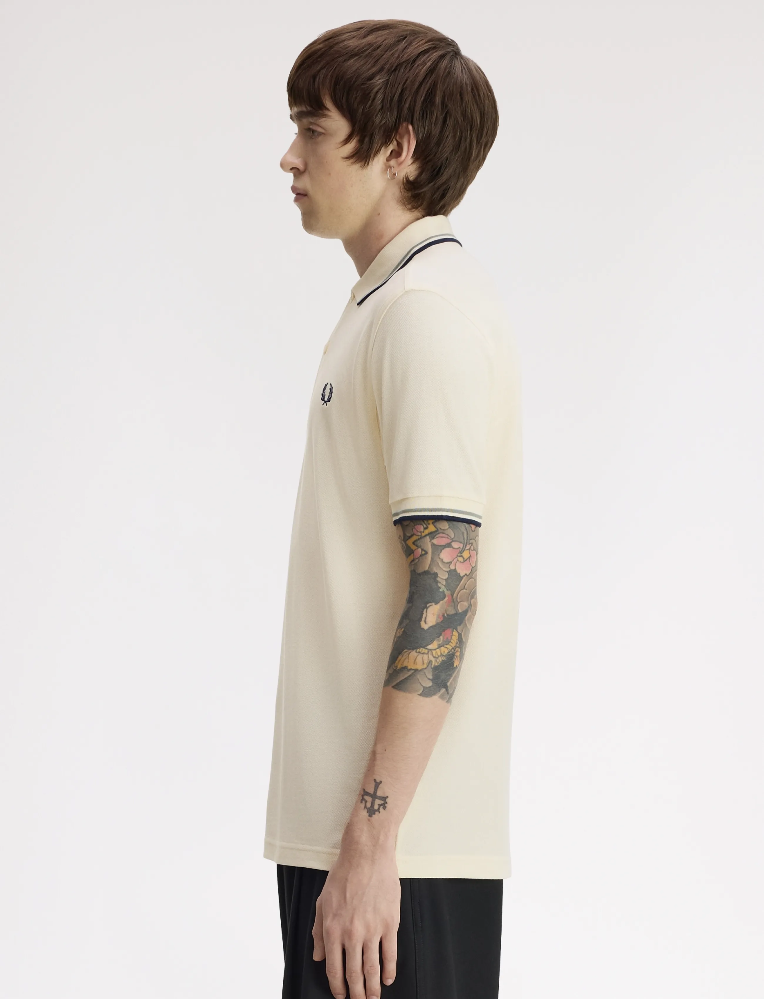 Fred Perry - TWIN TIPPED FP SHIRT - short-sleeved polos - ecr/seagrs/dkair - 3
