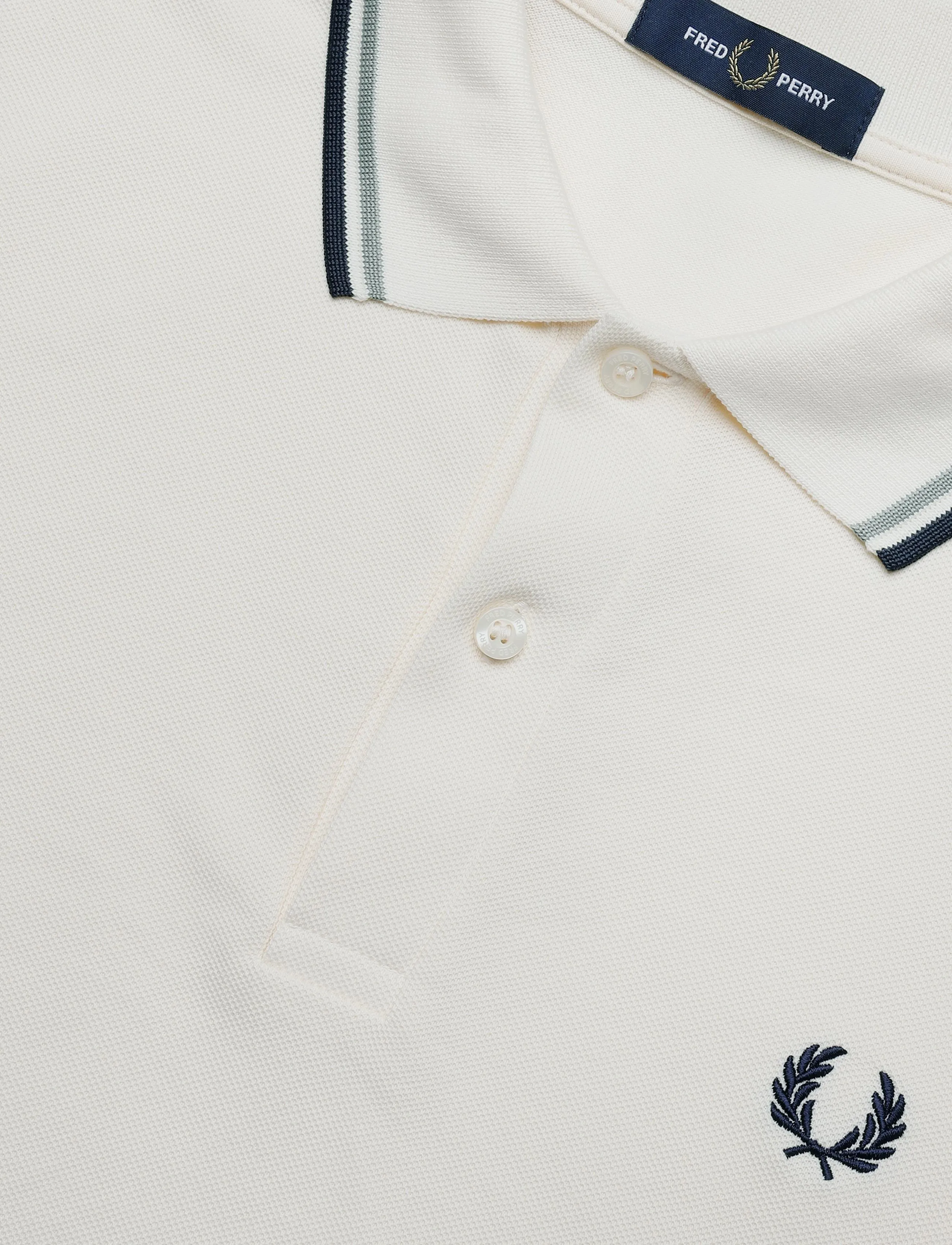 Fred Perry - TWIN TIPPED FP SHIRT - short-sleeved polos - ecr/seagrs/dkair - 4