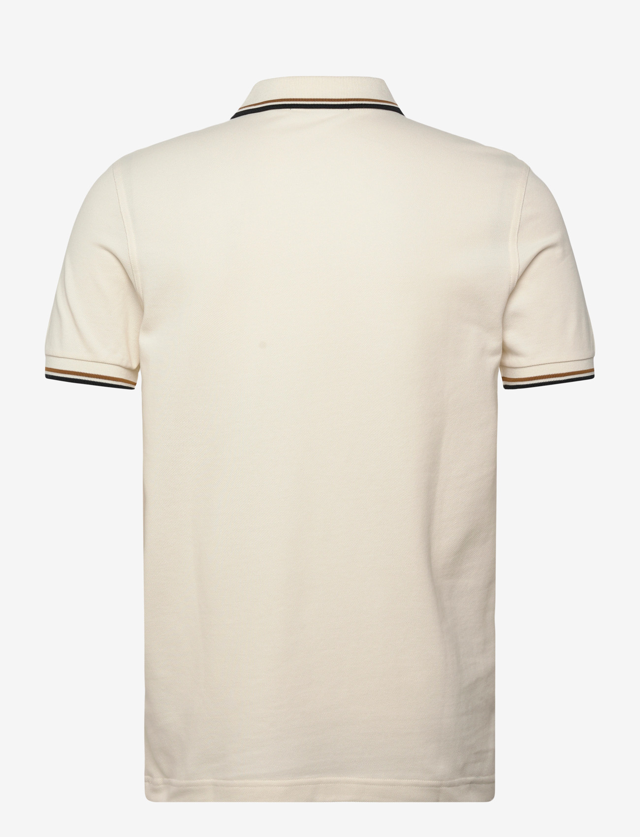 Fred Perry - TWIN TIPPED FP SHIRT - kortärmade pikéer - ecru / dark carmel / black - 2