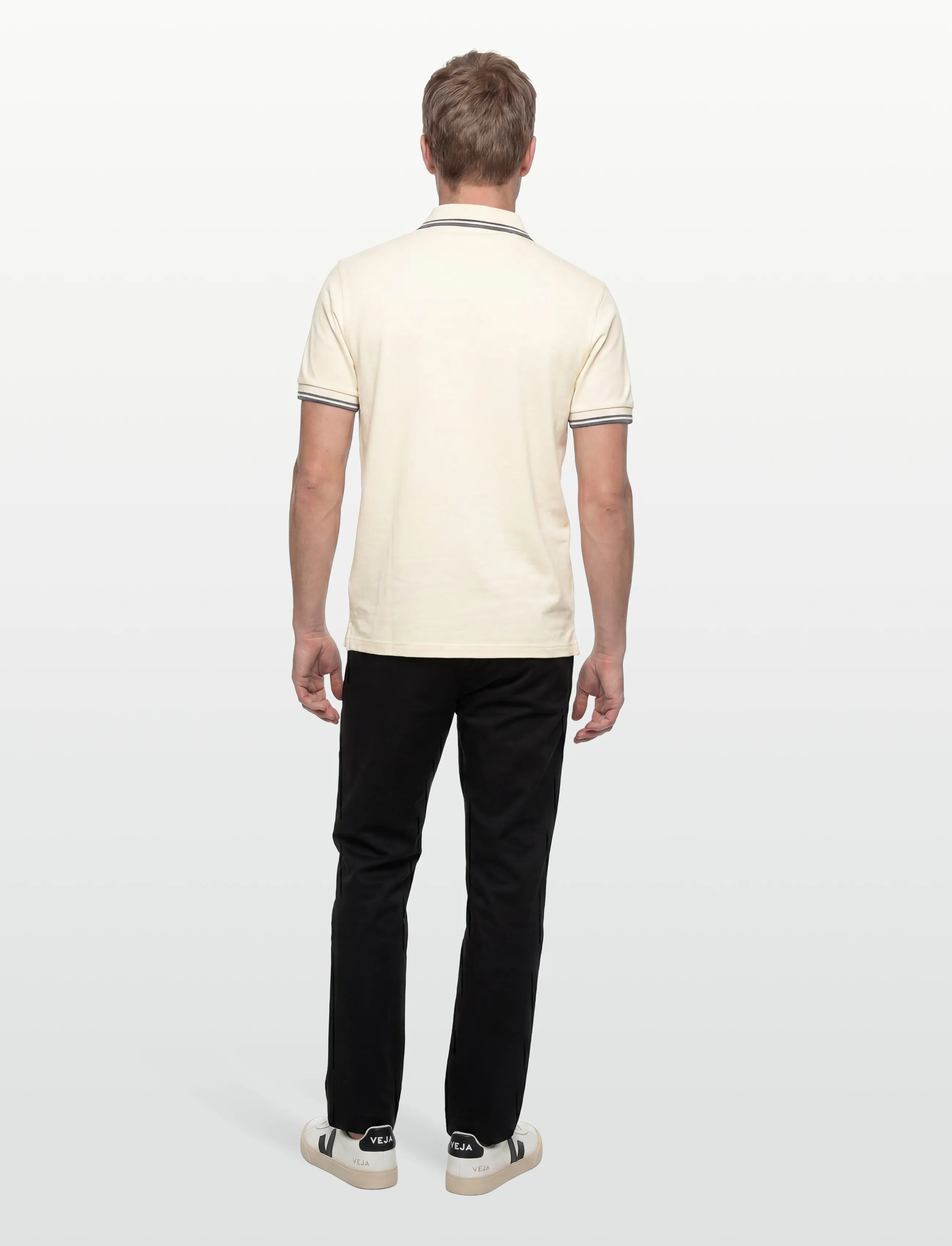 Fred Perry - TWIN TIPPED FP SHIRT - short-sleeved polos - ecru/stockprtblu - 4