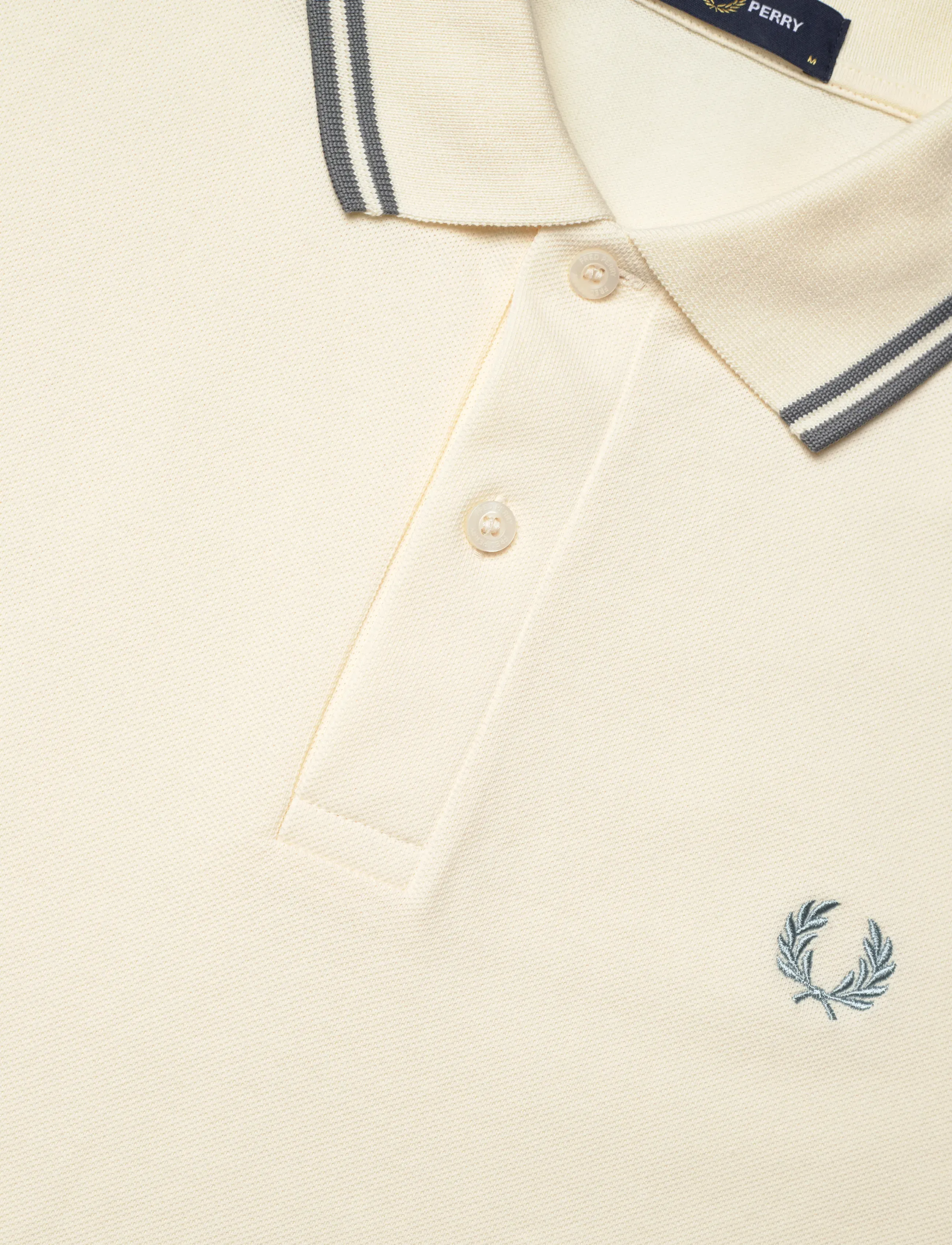 Fred Perry - TWIN TIPPED FP SHIRT - short-sleeved polos - ecru/stockprtblu - 5
