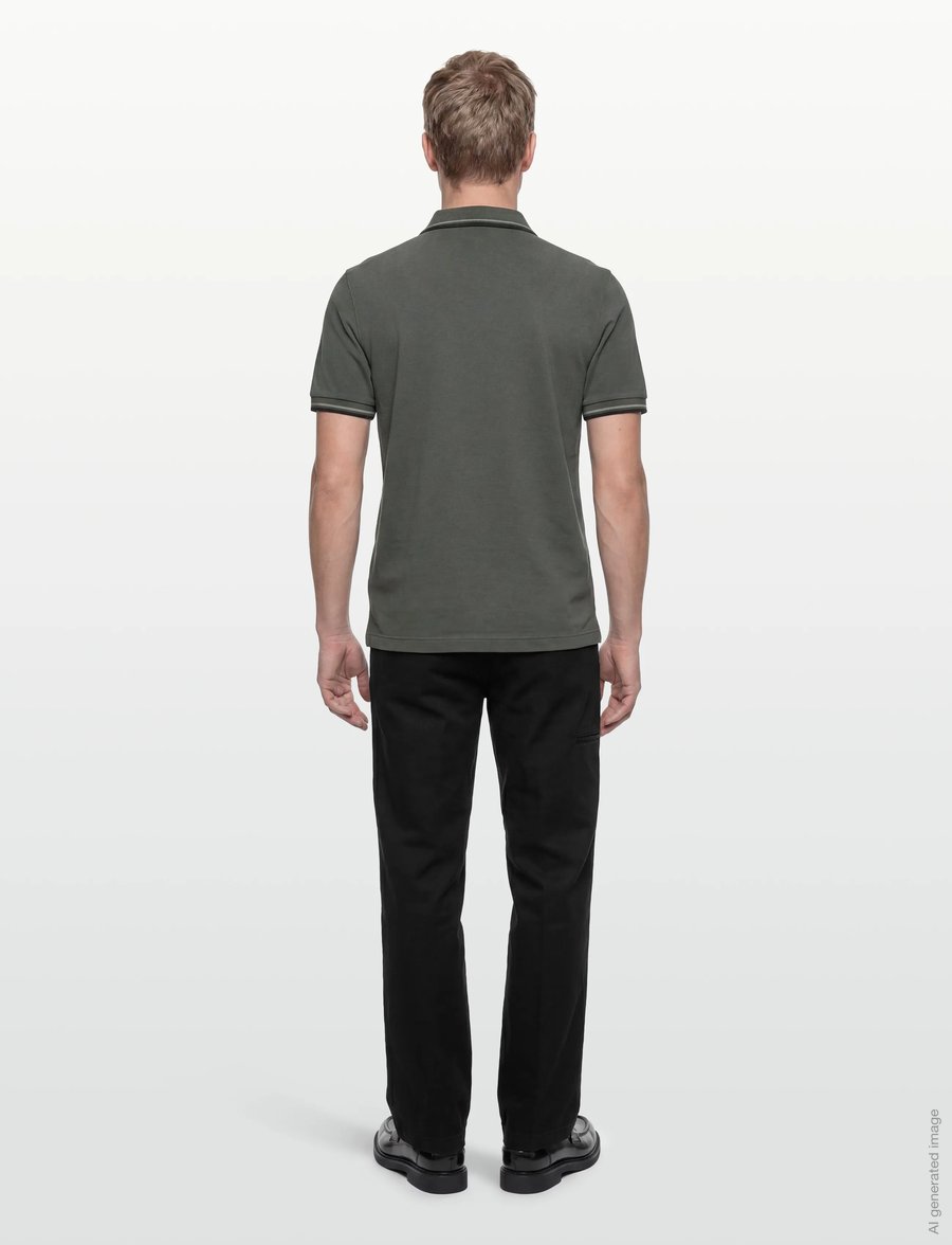 Fred Perry - TWIN TIPPED FP SHIRT - korte mouwen - fldgr/seagrs/blk - 4