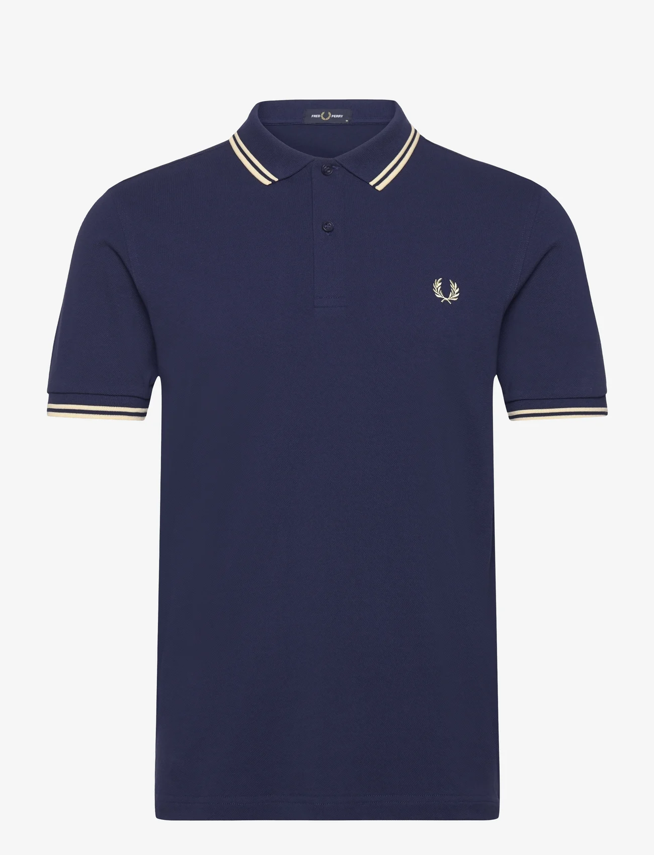 Fred Perry - TWIN TIPPED FP SHIRT - kortærmede poloer - frnavy/ice cream - 0