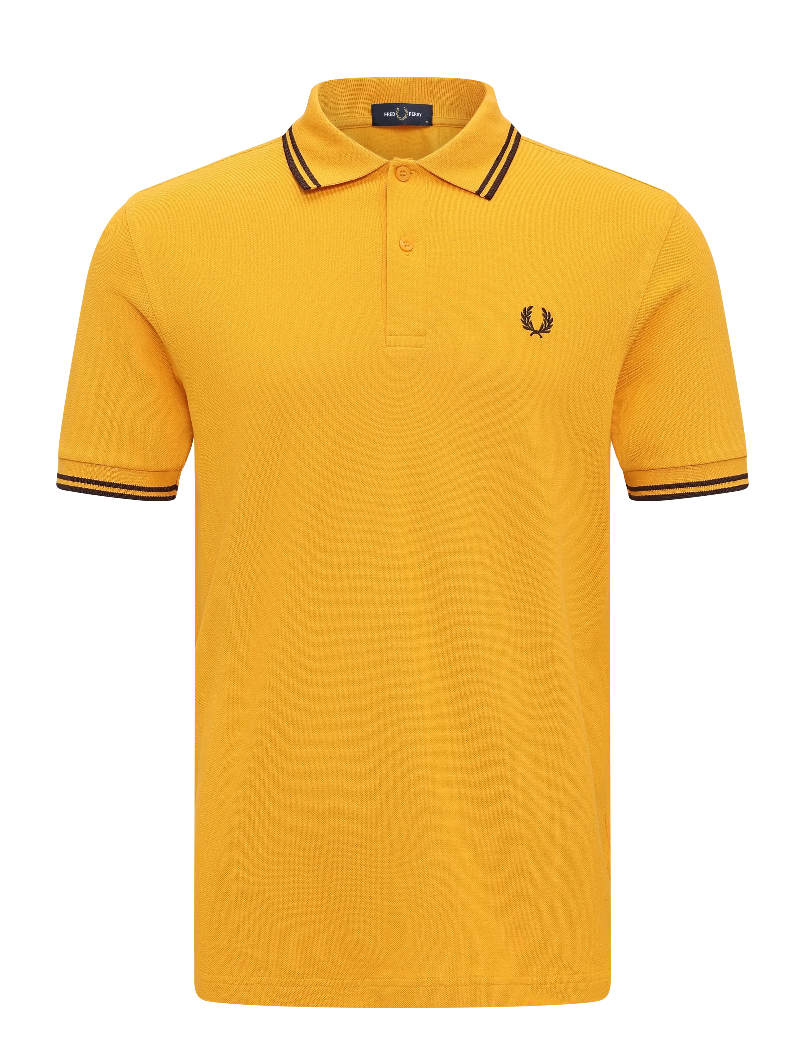 Fred Perry - TWIN TIPPED FP SHIRT - short-sleeved polos - gldn/rchbr/rchbr - 1