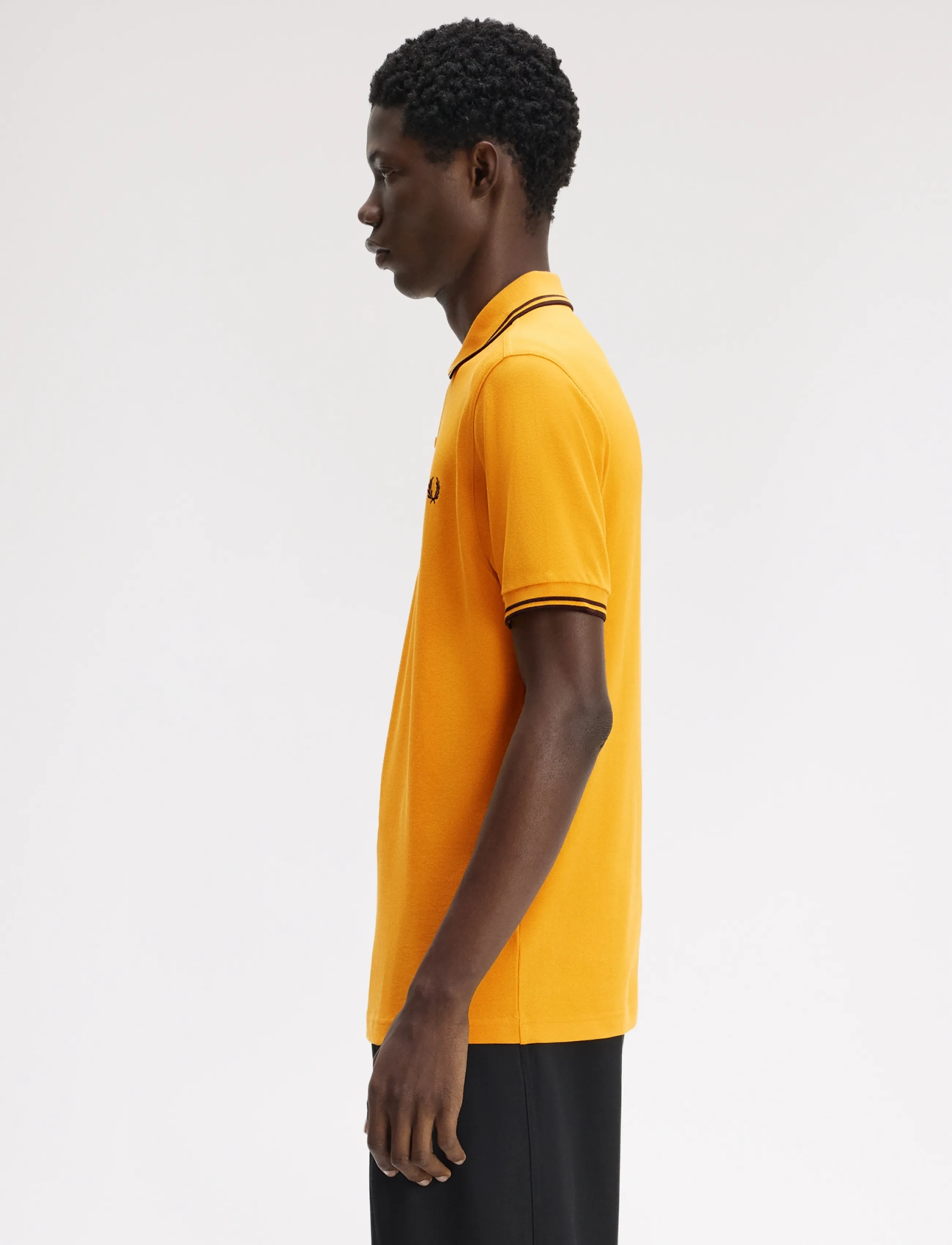 Fred Perry - TWIN TIPPED FP SHIRT - short-sleeved polos - gldn/rchbr/rchbr - 3