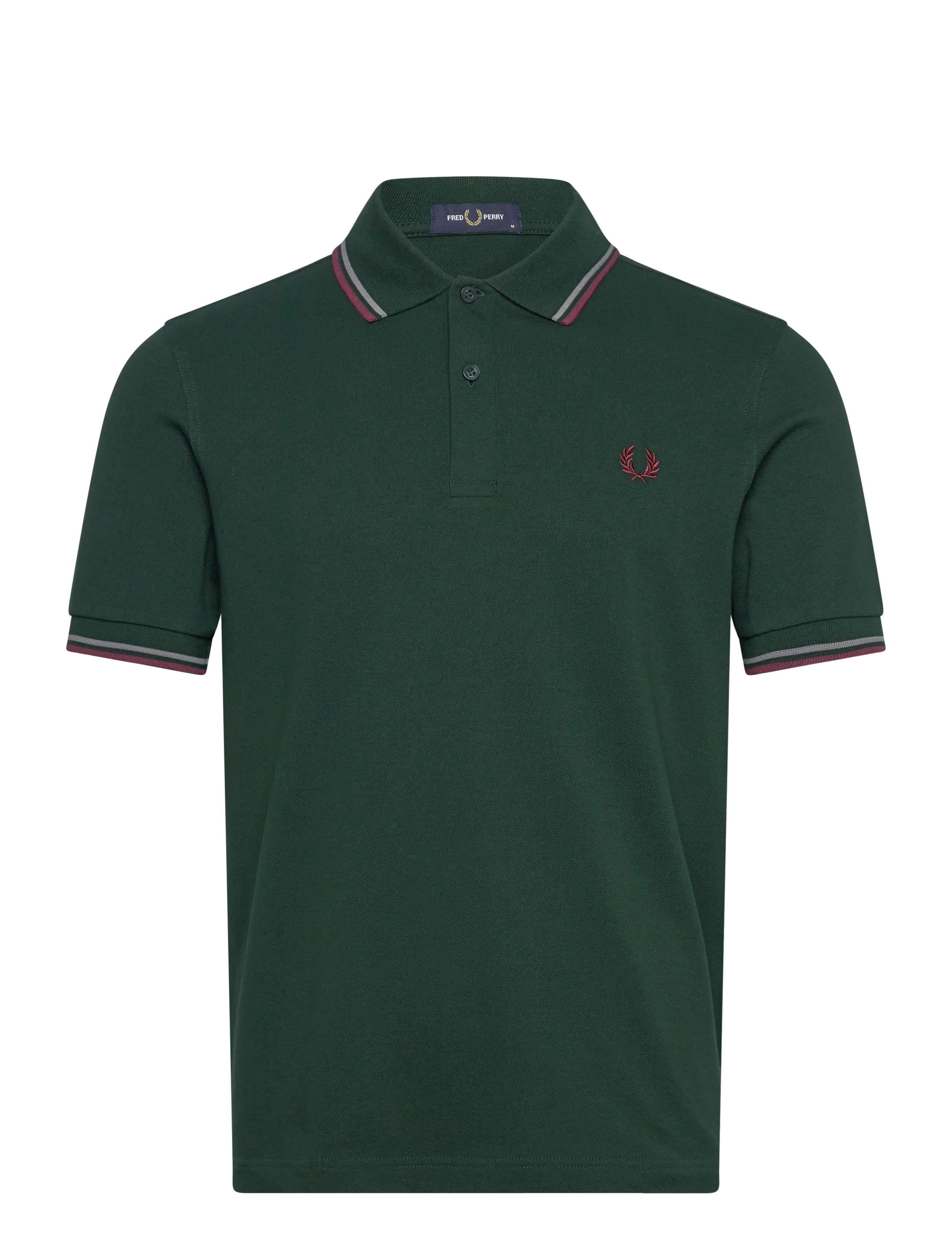 Fred Perry TWIN TIPPED FP SHIRT - Fred Perry - GRSRTS/STKBL/OXB / green