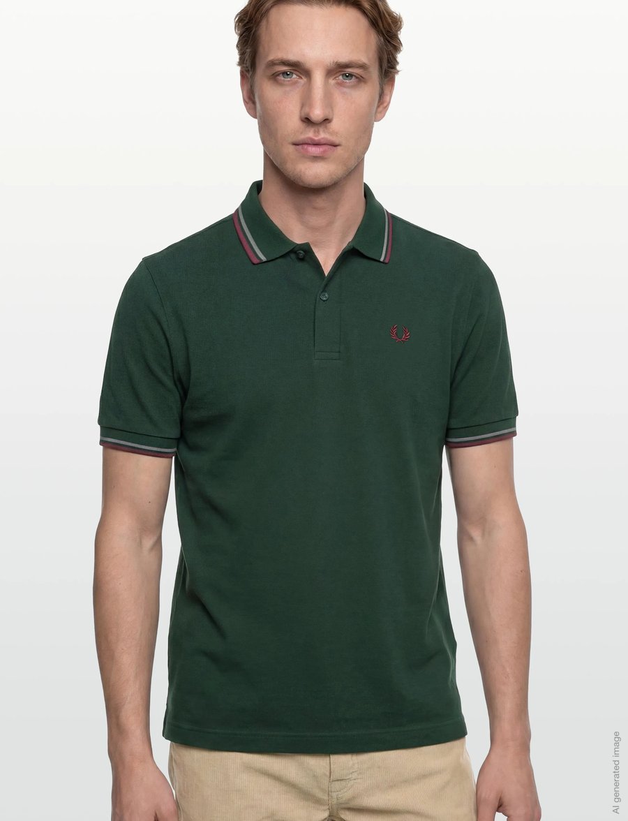 Fred Perry - TWIN TIPPED FP SHIRT - kurzärmelig - grsrts/stkbl/oxb - 3