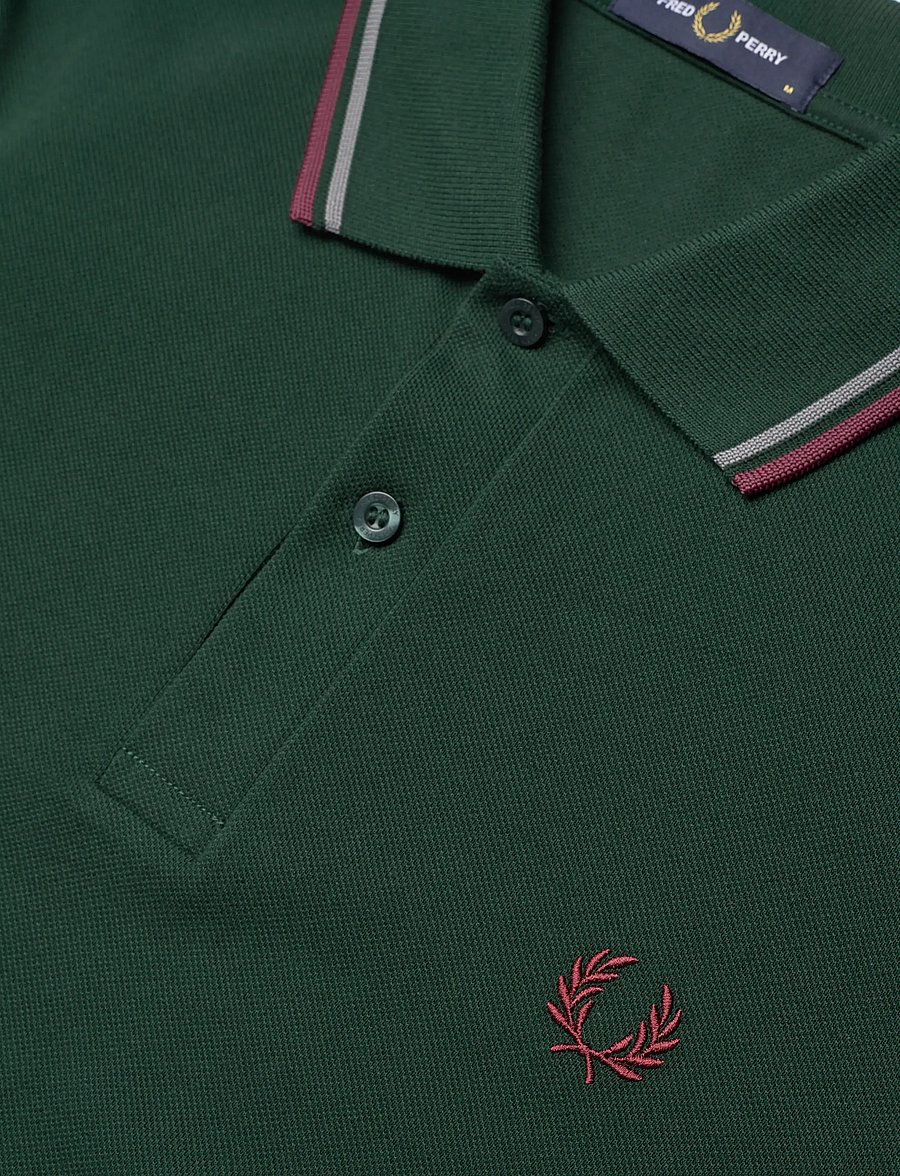 Fred Perry - TWIN TIPPED FP SHIRT - korte mouwen - grsrts/stkbl/oxb - 5