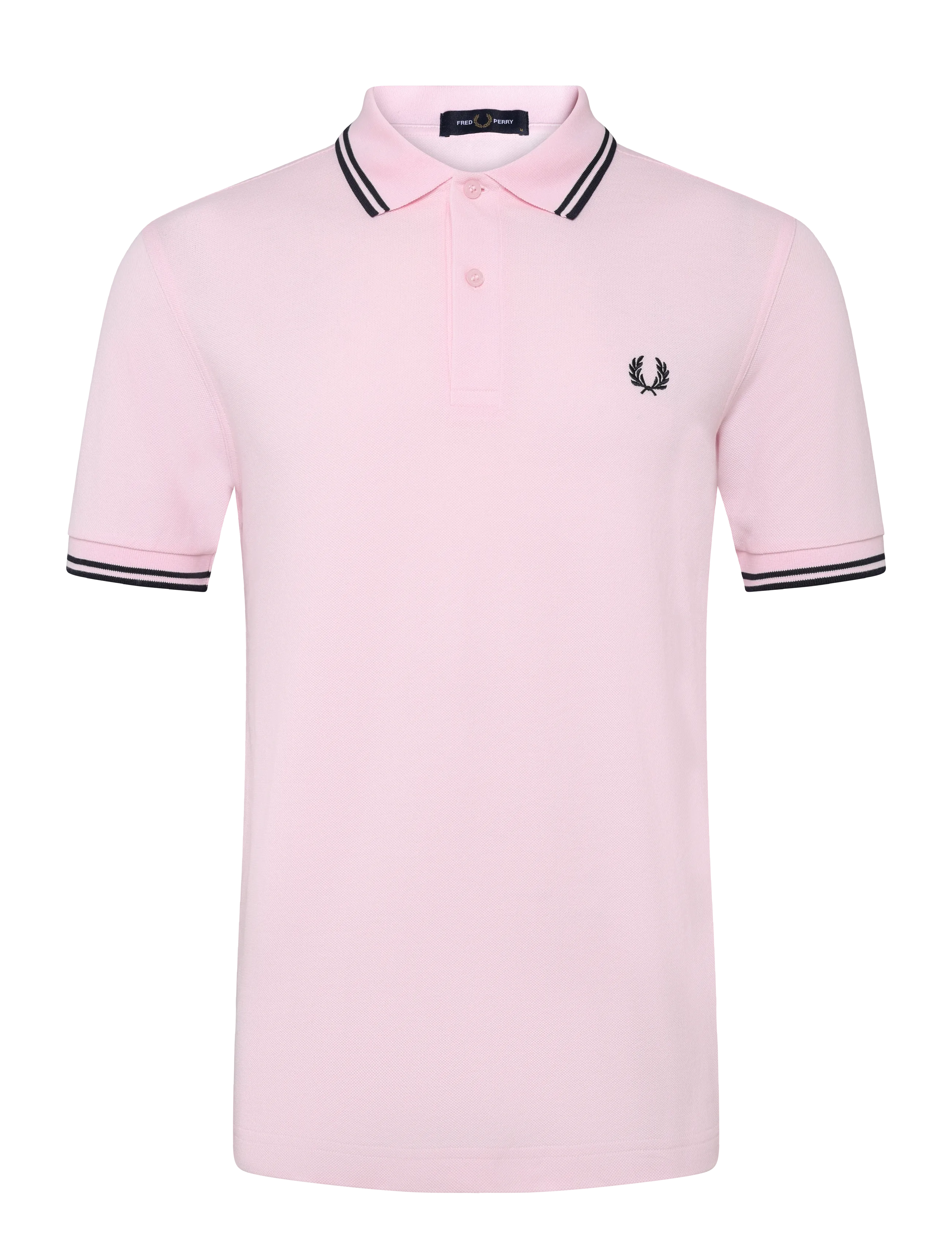 Fred Perry - TWIN TIPPED FP SHIRT - short-sleeved polos - icedpink/nvy/nvy - 1