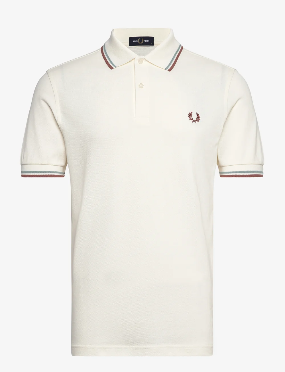 Fred Perry - TWIN TIPPED FP SHIRT - polo shirts - lecr/slvrbl/cnmn - 0