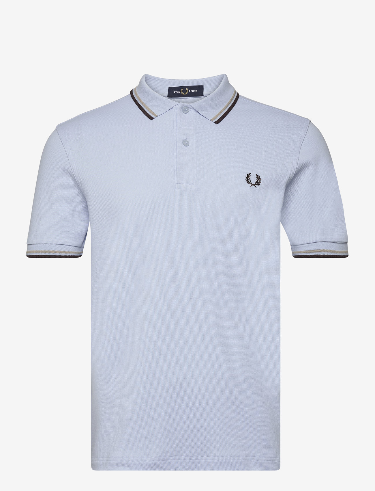 Fred Perry - TWIN TIPPED FP SHIRT - kortærmede poloer - lghsmo/wrmgr/bri - 0