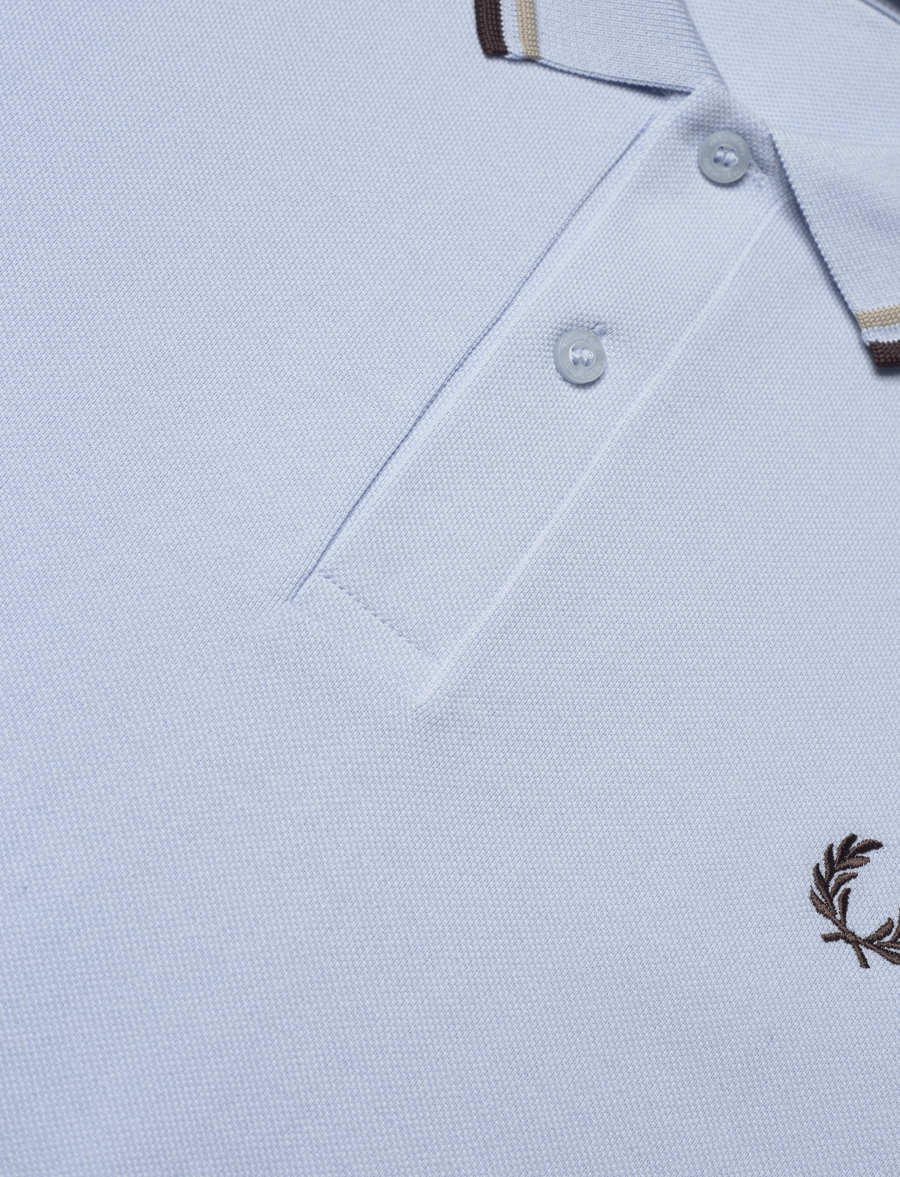 Fred Perry - TWIN TIPPED FP SHIRT - kortärmade pikéer - lghsmo/wrmgr/bri - 2