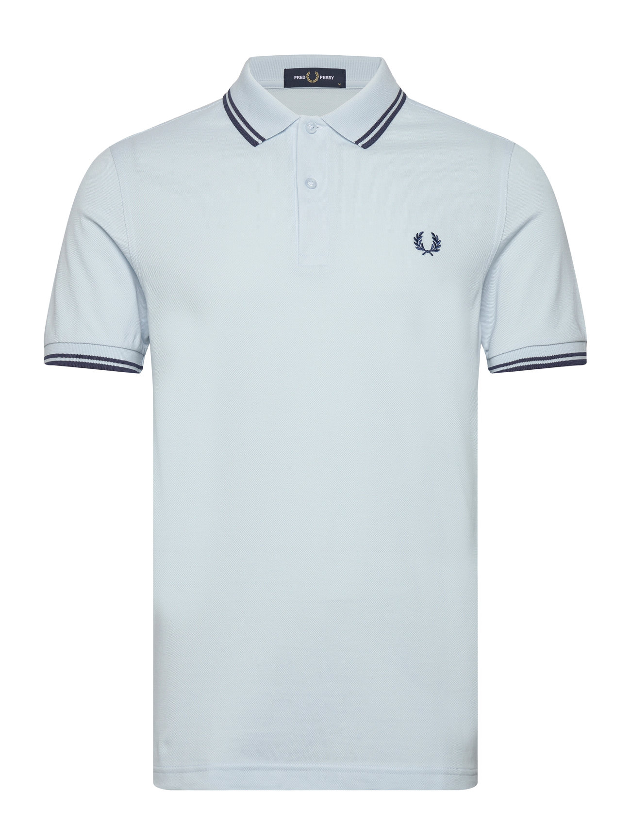 Fred Perry - TWIN TIPPED FP SHIRT - kortermede - lgice/mdnghblue - 0