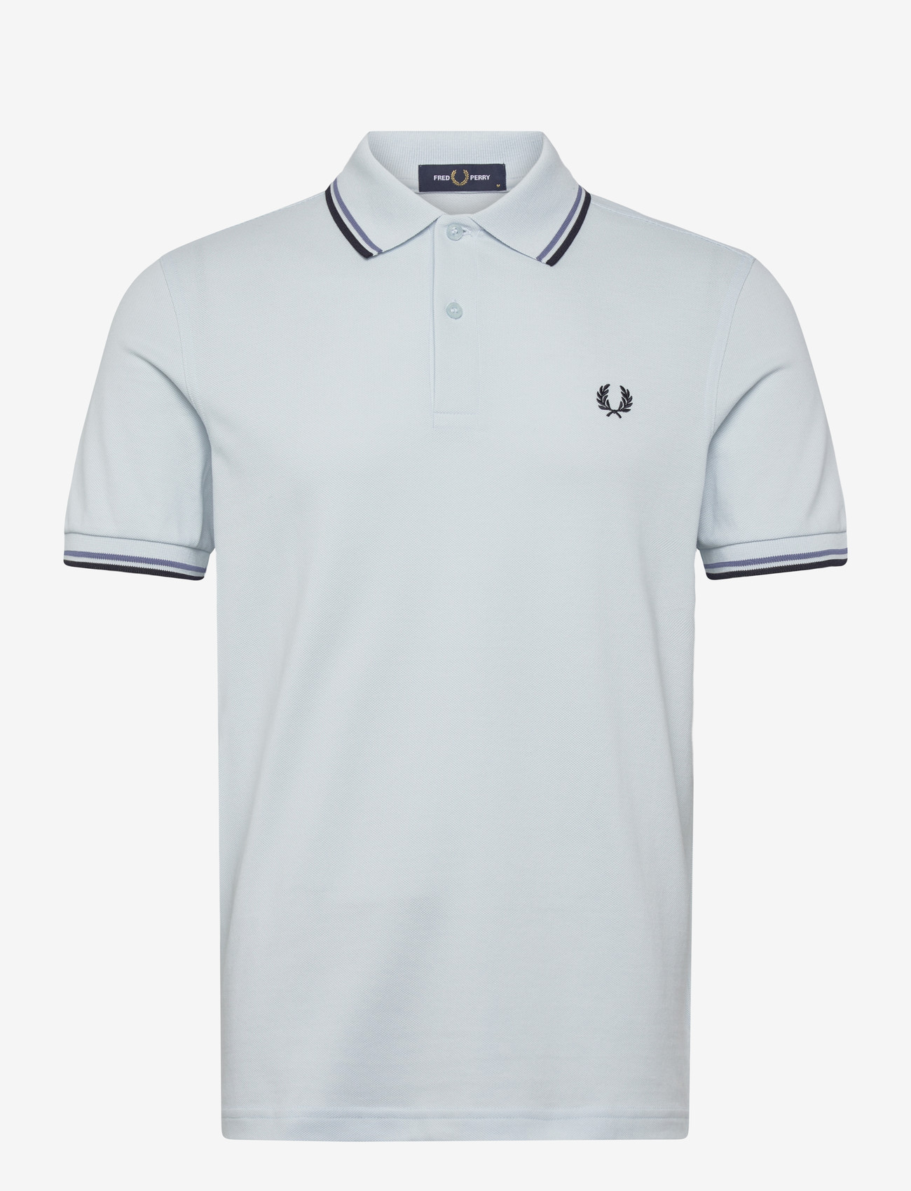 Fred Perry - TWIN TIPPED FP SHIRT - lühikeste varrukatega polod - lgtic/acebl/navy - 1