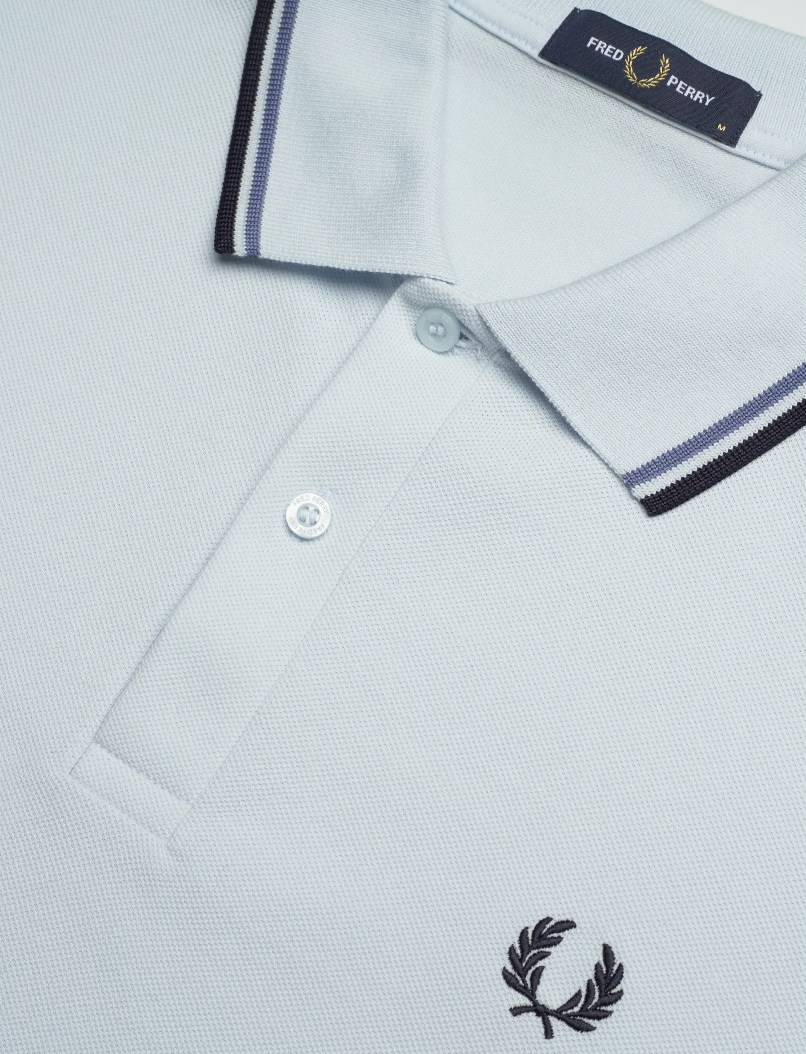Fred Perry - TWIN TIPPED FP SHIRT - short-sleeved polos - lgtic/acebl/navy - 5