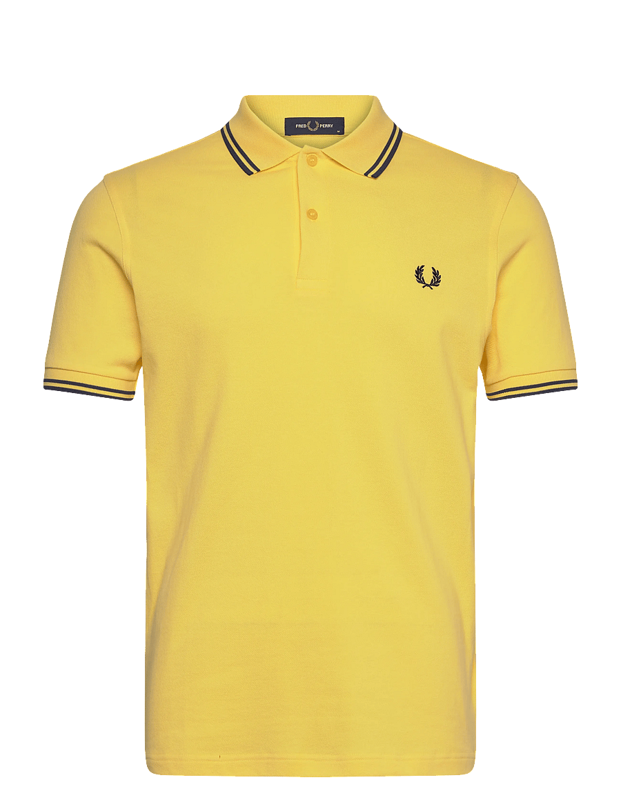 Fred Perry - TWIN TIPPED FP SHIRT - korte mouwen - lmnbrly/tnsblue - 1