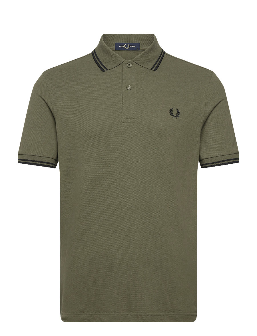 Fred Perry - TWIN TIPPED FP SHIRT - kurzärmelig - lrlwrthgreen/blk - 0