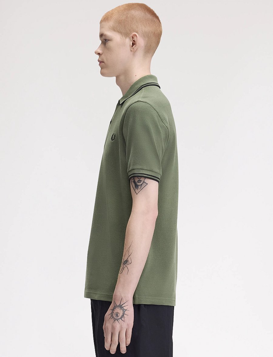 Fred Perry - TWIN TIPPED FP SHIRT - kurzärmelig - lrlwrthgreen/blk - 3