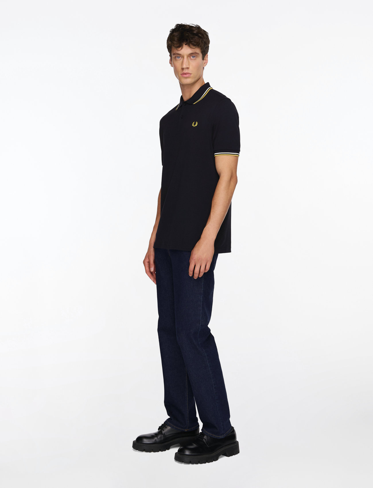 Fred Perry - TWIN TIPPED FP SHIRT - gifts below 100€ - navy/ecru/honeycomb - 2