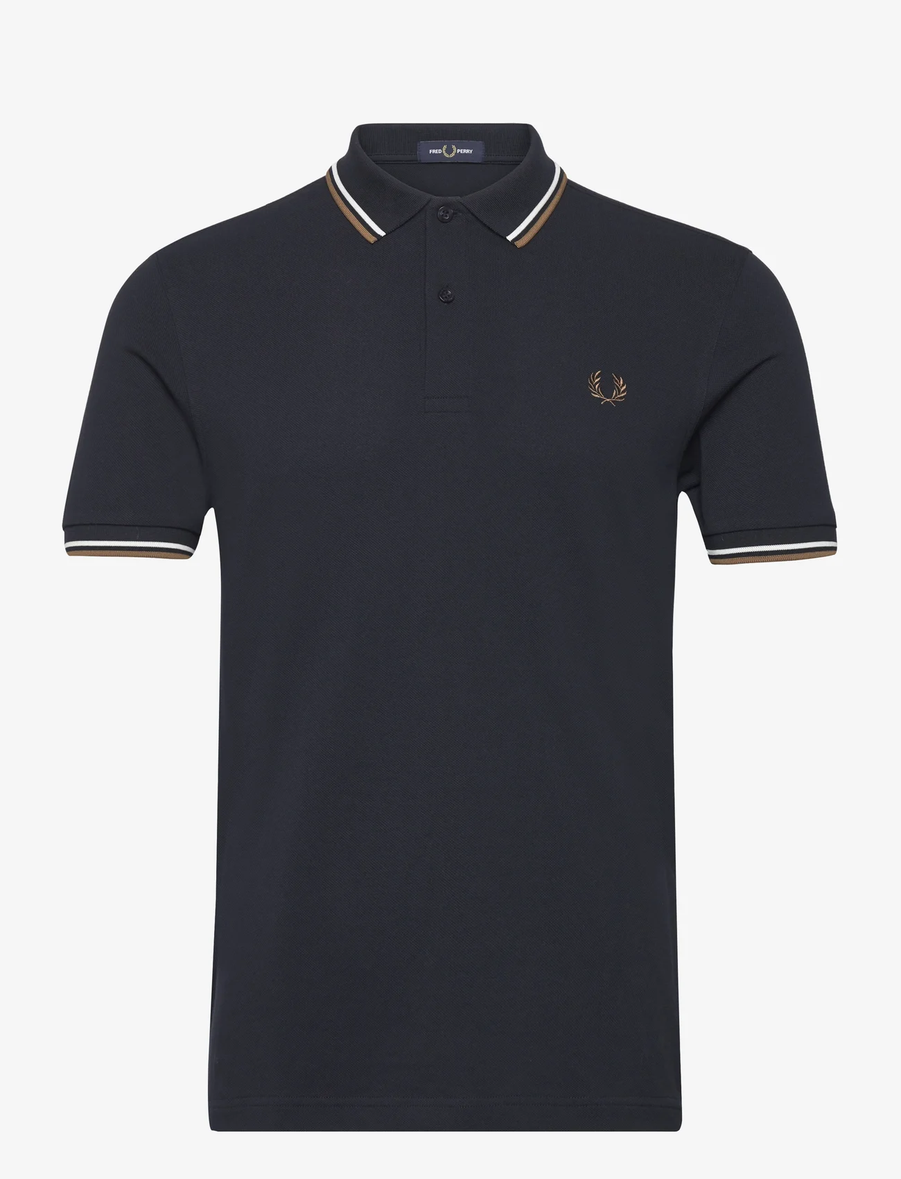 Fred Perry - TWIN TIPPED FP SHIRT - kortermede - navy/snowh/shsto - 0