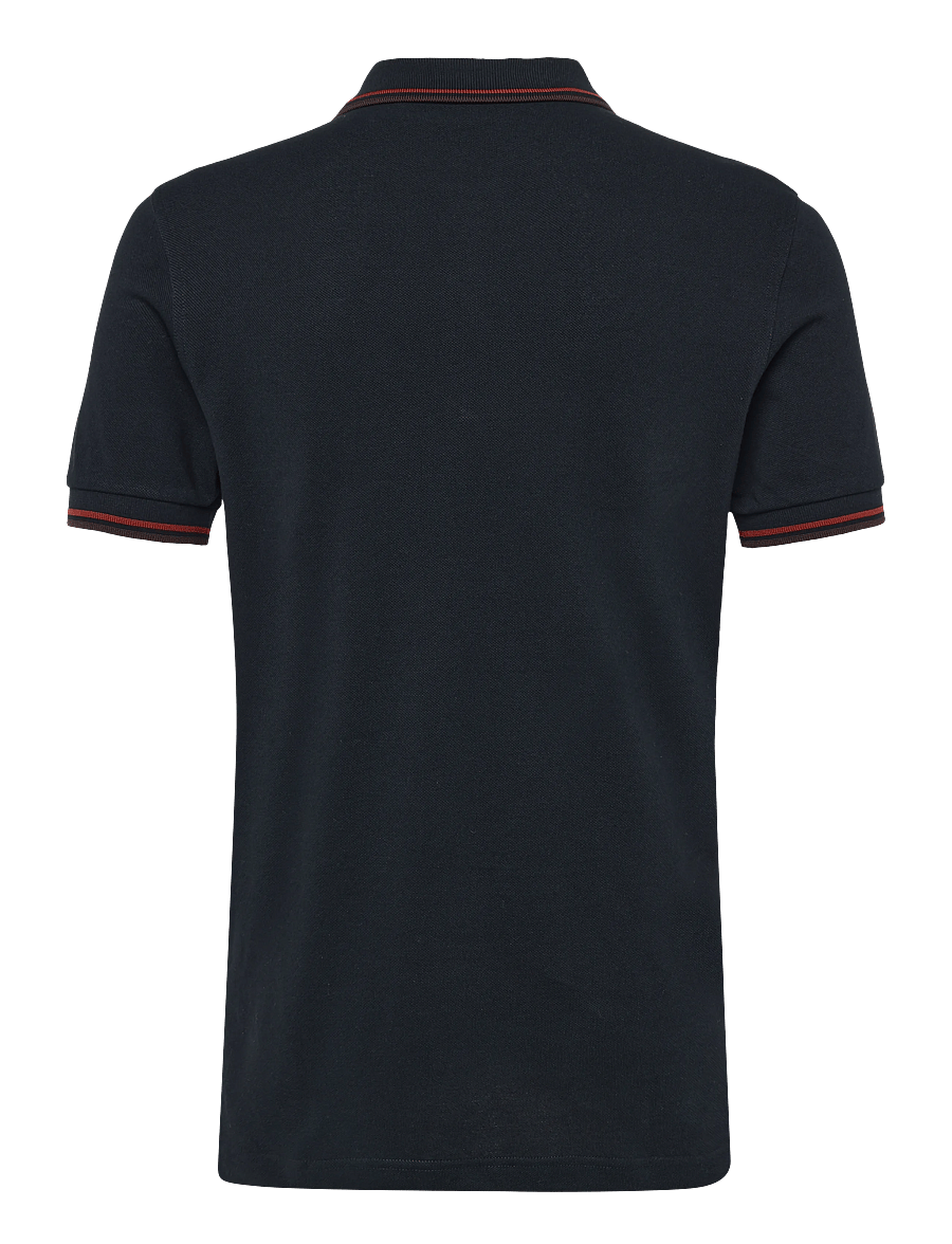 Fred Perry - TWIN TIPPED FP SHIRT - short-sleeved polos - nvy/brndy/rchbrn - 2