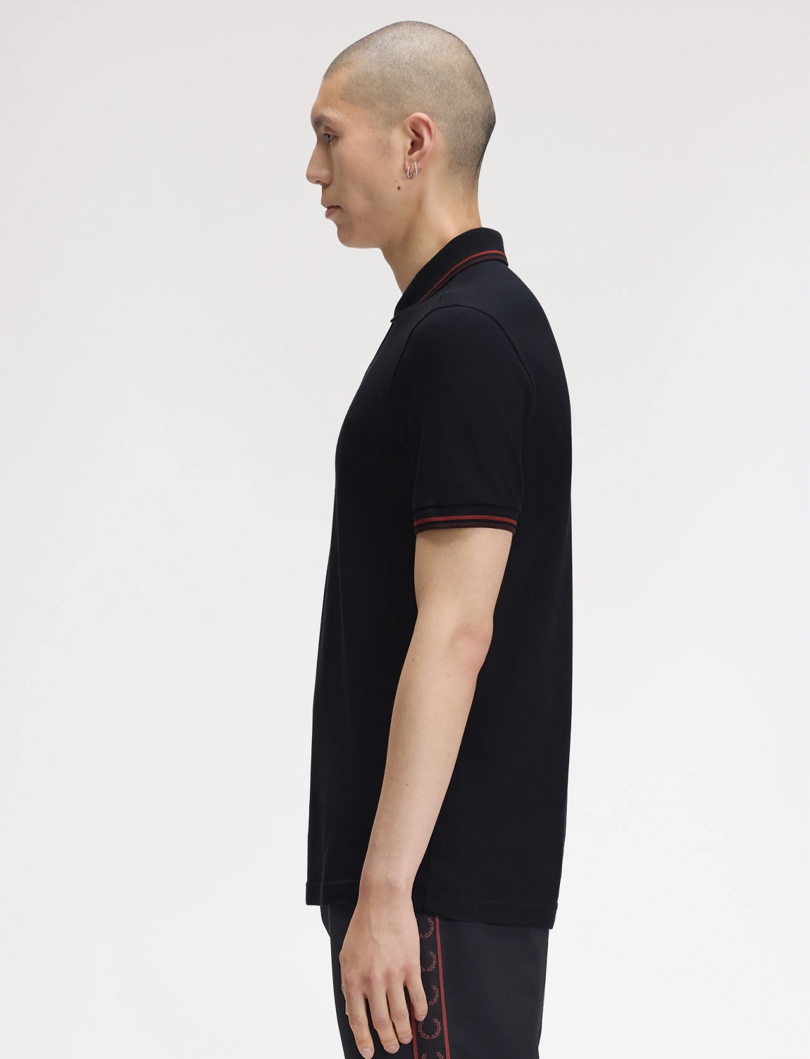Fred Perry - TWIN TIPPED FP SHIRT - short-sleeved polos - nvy/brndy/rchbrn - 3