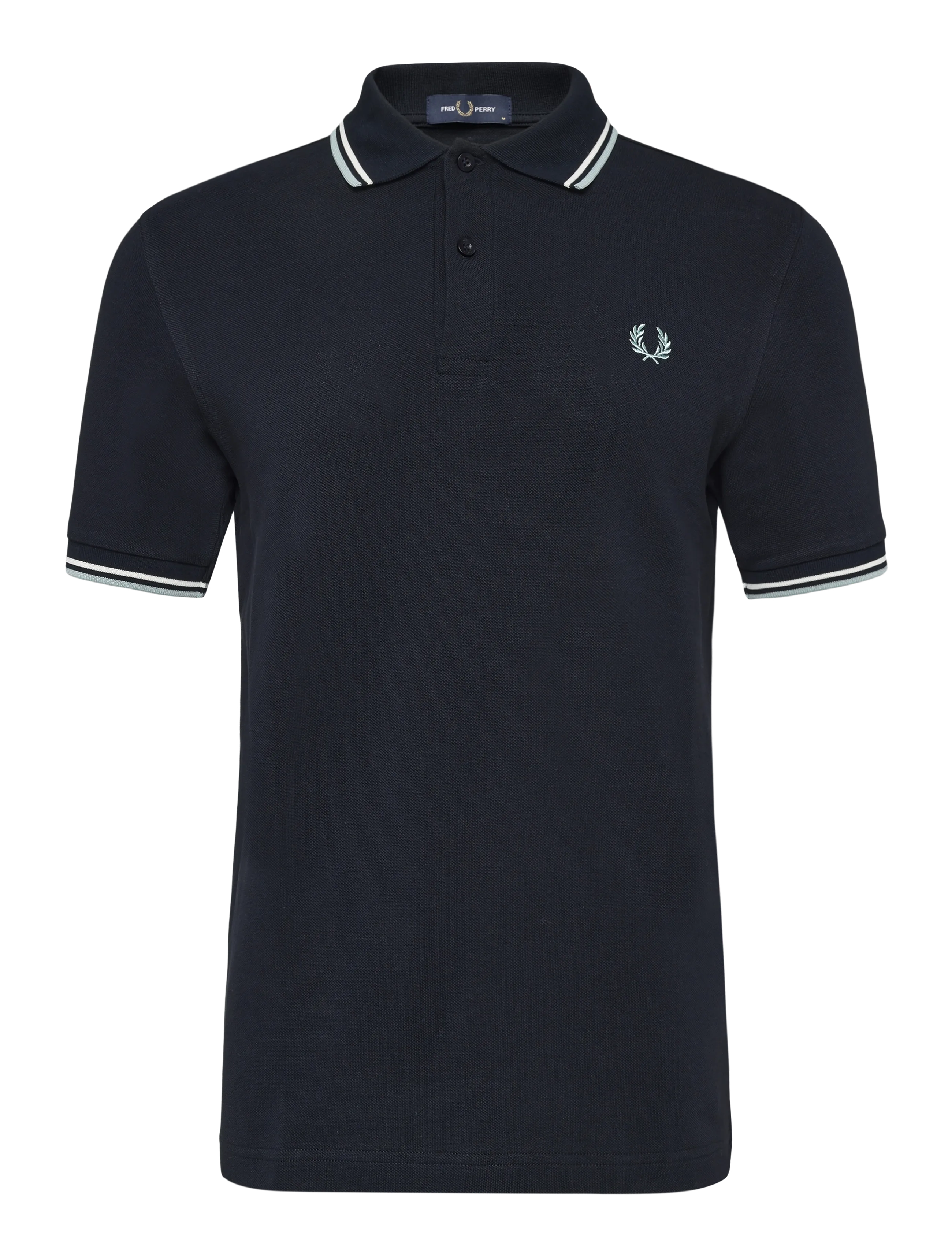 Fred Perry - TWIN TIPPED FP SHIRT - lühikeste varrukatega polod - nvy/ecru/slvrblu - 1