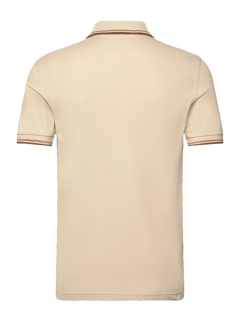 Fred Perry - TWIN TIPPED FP SHIRT - kortærmede poloer - oat/wrmst/shdsto - 1