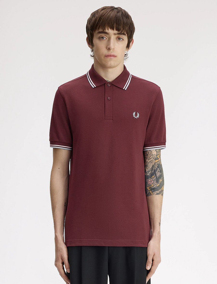 Fred Perry - TWIN TIPPED FP SHIRT - kurzärmelig - oxbld/icdpk/dskb - 0