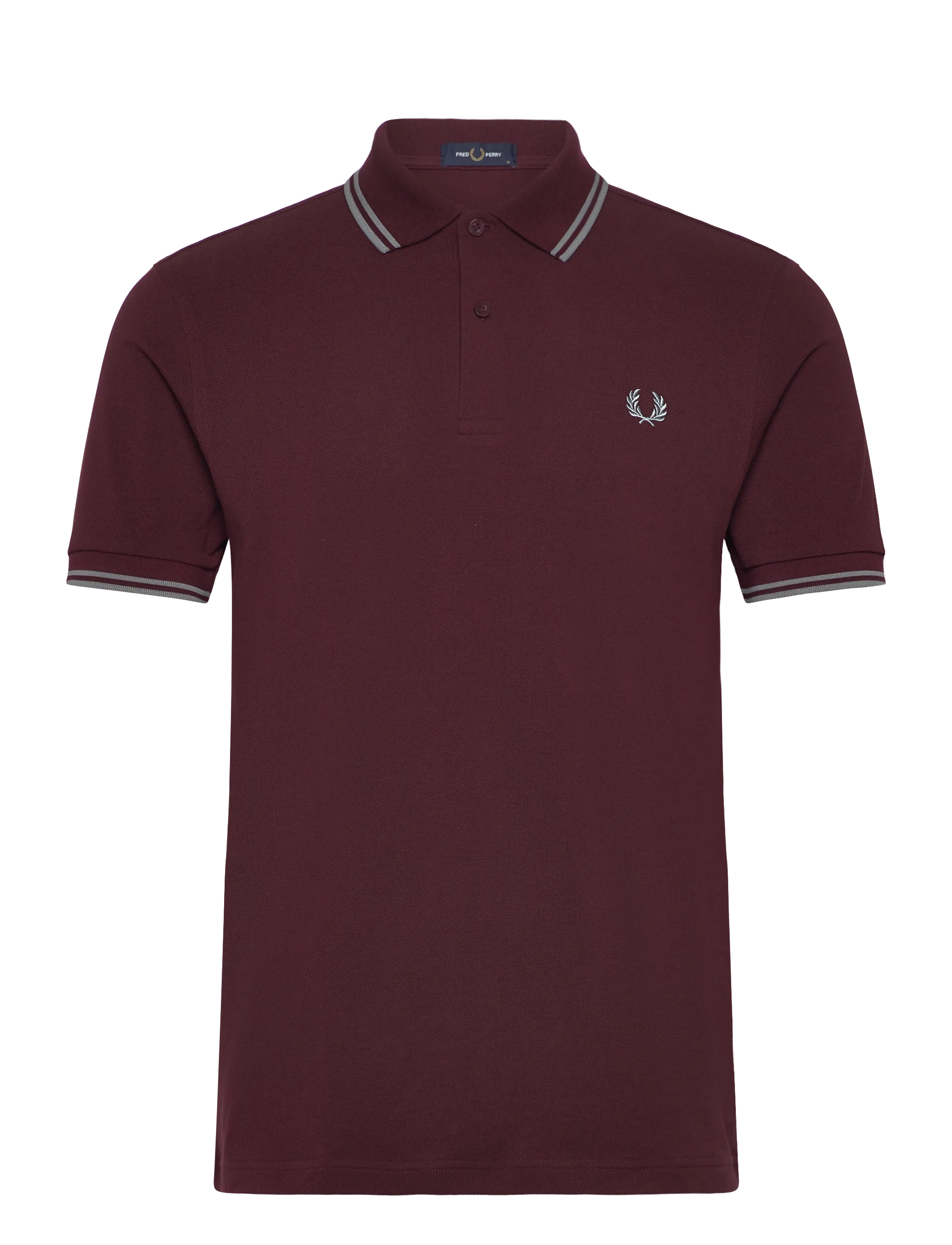 Fred Perry TWIN TIPPED FP SHIRT - Poloer - OXBLD/STPRTBL / burgundy