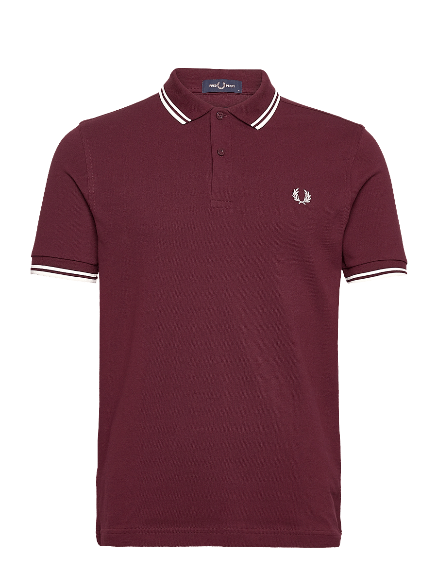 Fred Perry - TWIN TIPPED FP SHIRT - korte mouwen - oxblood - 1