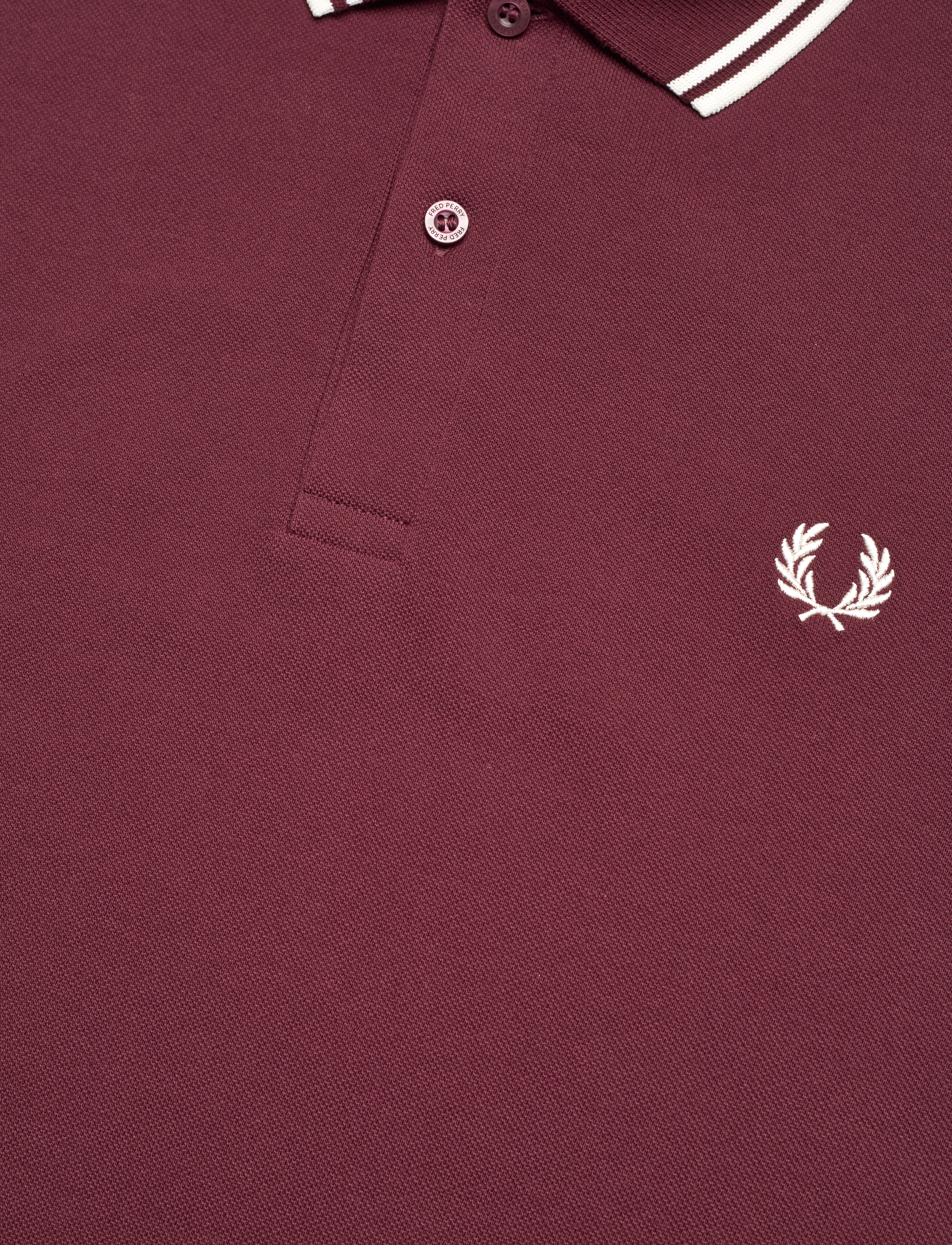 Fred Perry - TWIN TIPPED FP SHIRT - short-sleeved polos - oxblood - 4