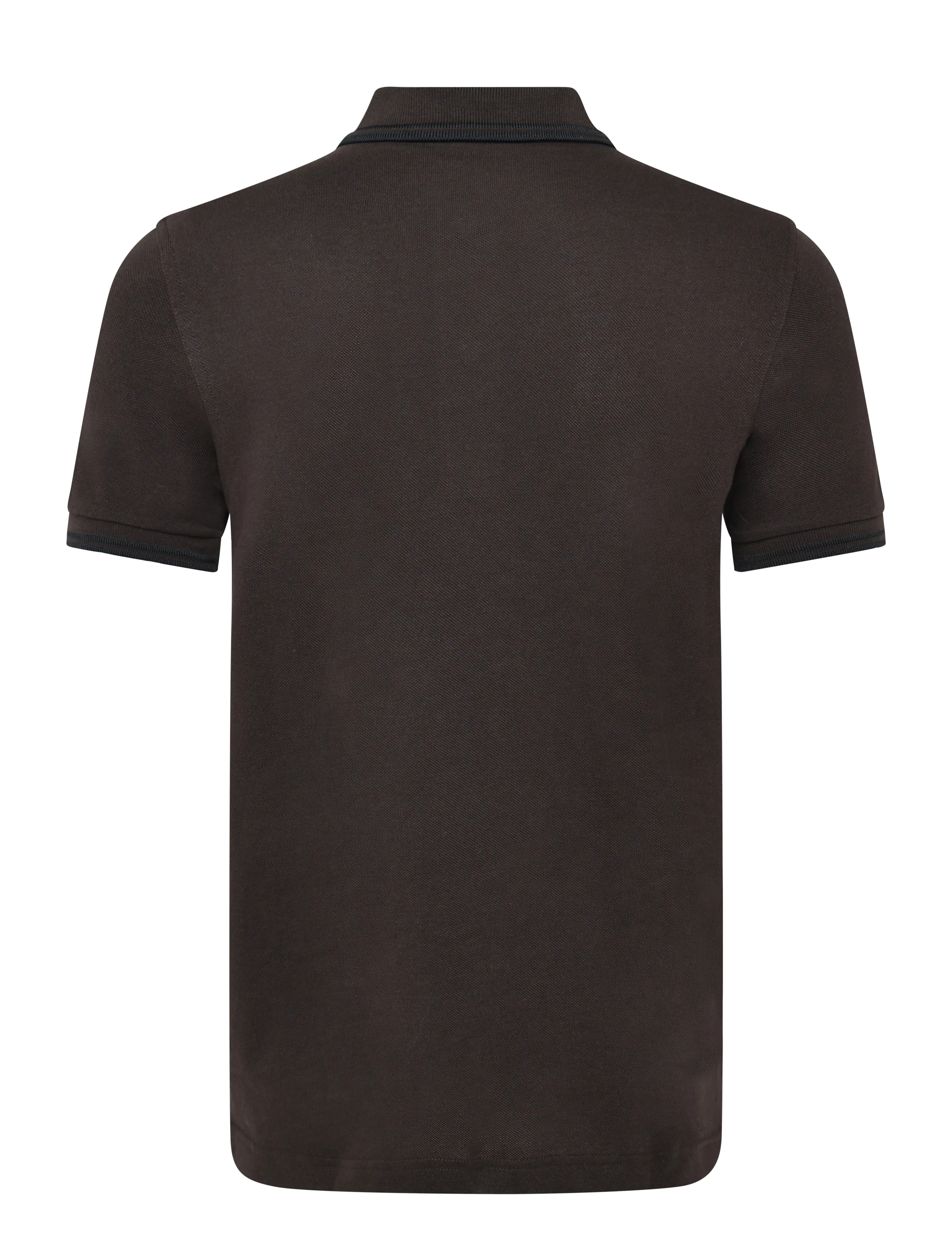 Fred Perry - TWIN TIPPED FP SHIRT - kortärmade pikéer - rich brown/black - 2