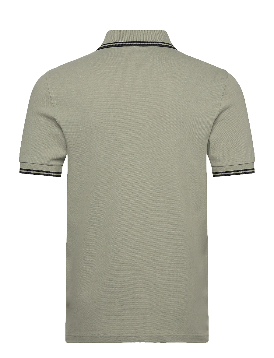 Fred Perry - TWIN TIPPED FP SHIRT - korte mouwen - seagrass/black - 2