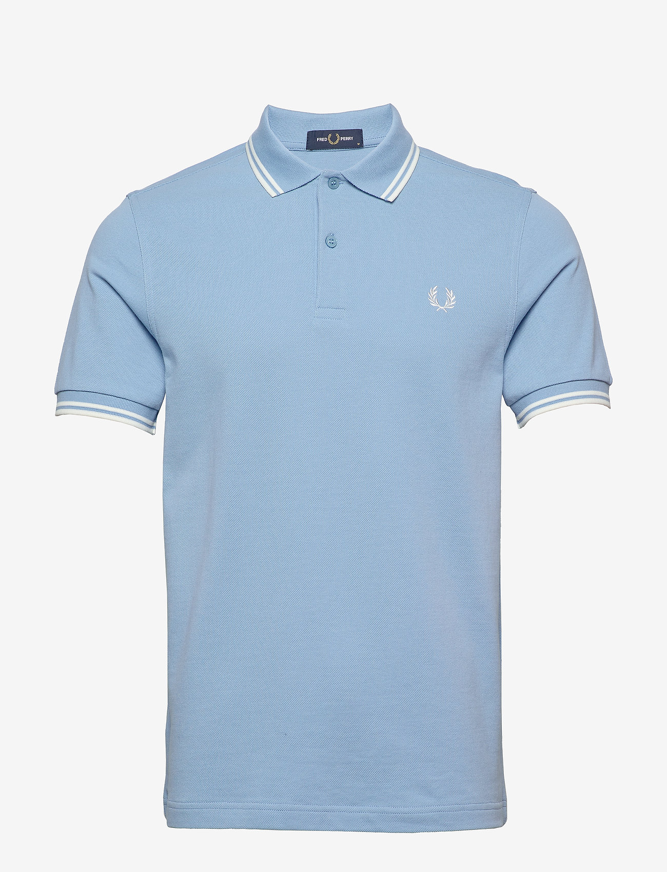Fred Perry - TWIN TIPPED FP SHIRT - lyhythihaiset - sky/snwwht/snwwt - 0