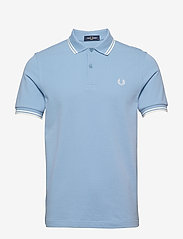 Fred Perry - TWIN TIPPED FP SHIRT - short-sleeved polos - sky/snwwht/snwwt - 0