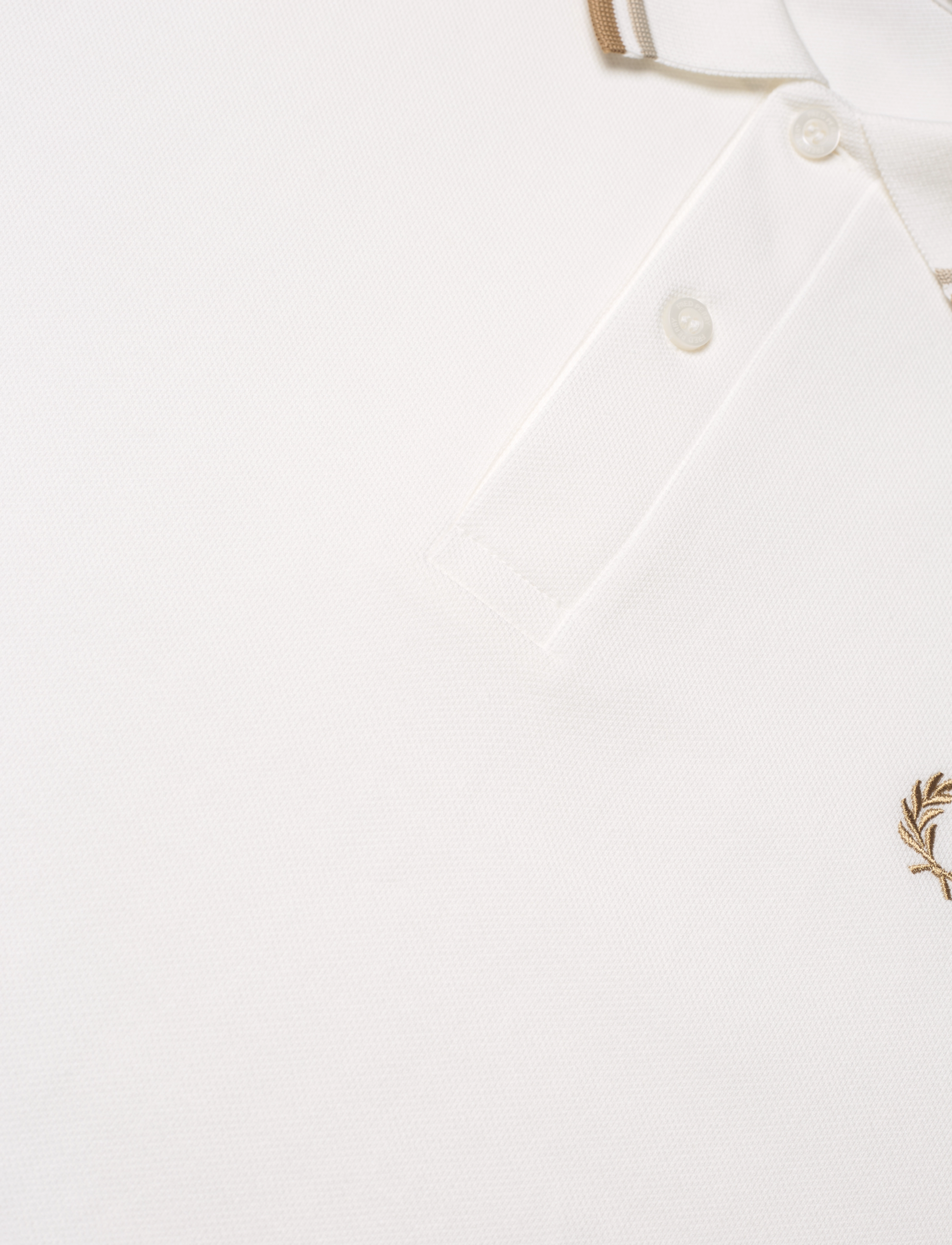 Fred Perry - TWIN TIPPED FP SHIRT - kortärmade pikéer - snowh/oat/wstone - 2