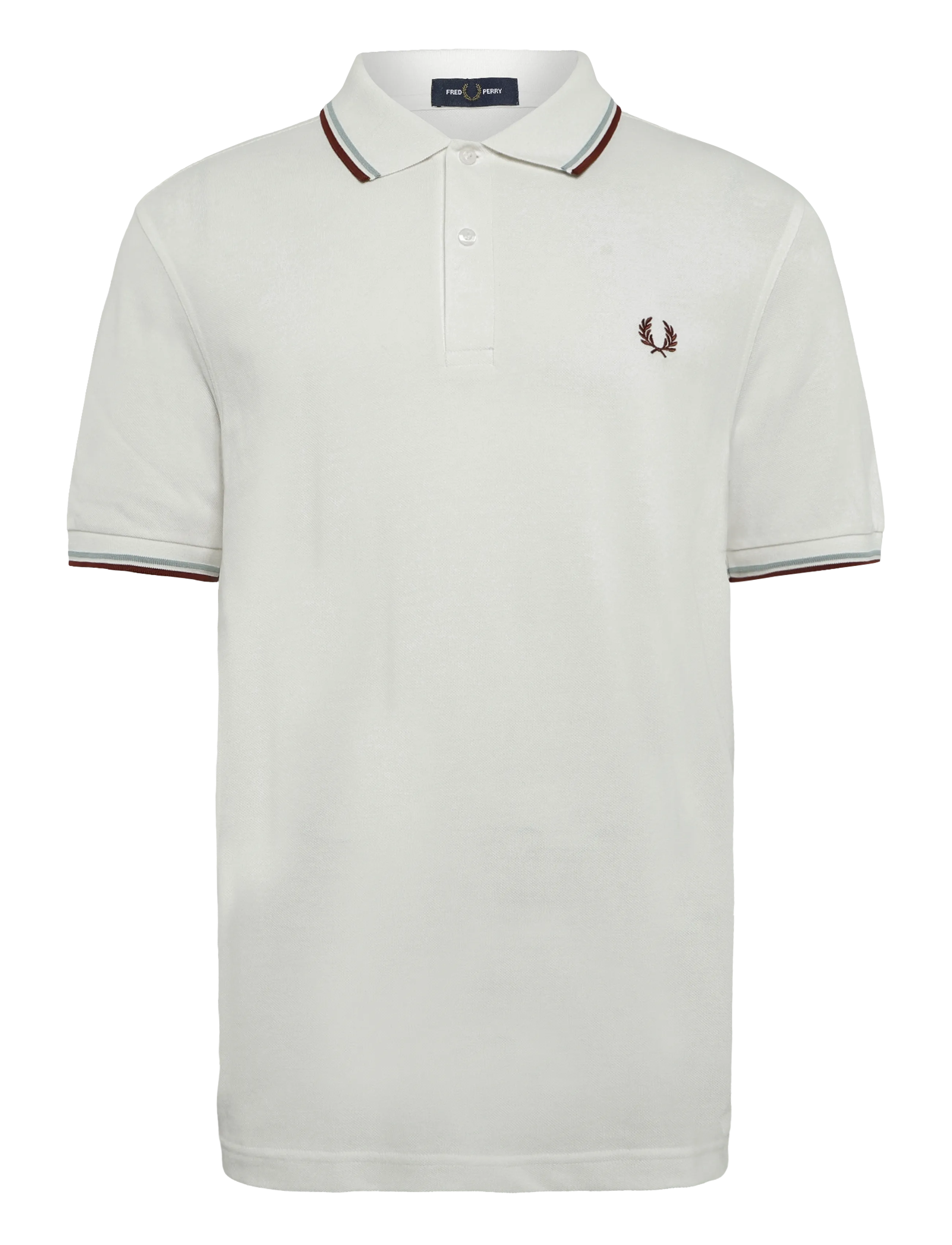 Fred Perry - TWIN TIPPED FP SHIRT - short-sleeved polos - snoww/slvbl/bran - 1