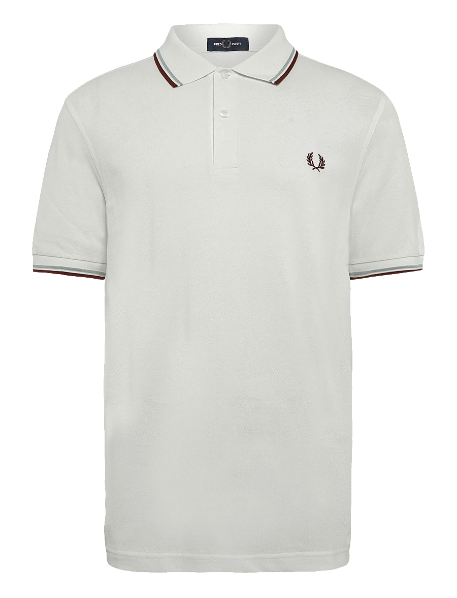 Fred Perry - TWIN TIPPED FP SHIRT - short-sleeved polos - snoww/slvbl/bran - 1